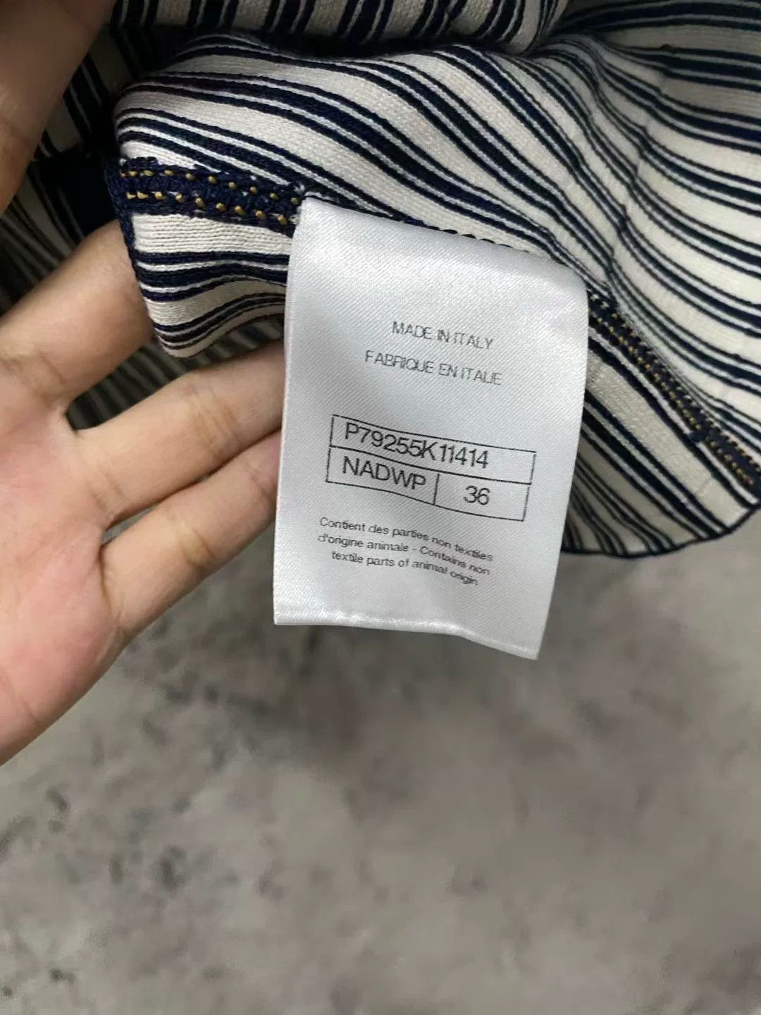 Chanel Chanel Striped Denim Vest Size 36 Size S / US 4 / IT 40 - 6 Thumbnail