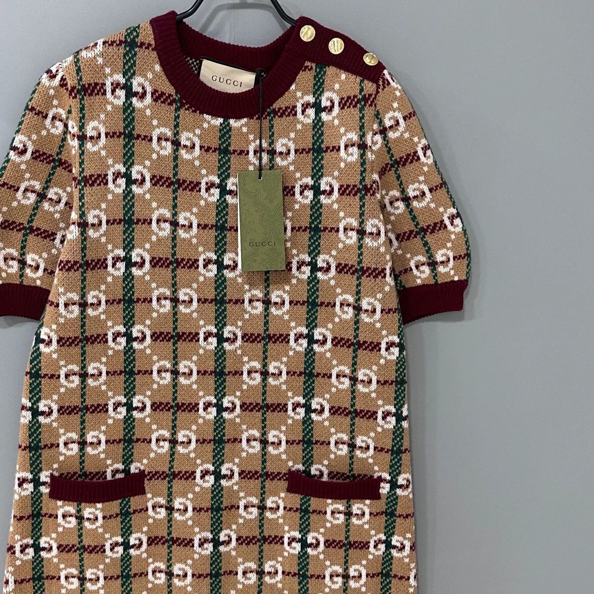 Gucci gucci gg jacquard short sleeve dress Size M / US 6-8 / IT 42-44 - 2 Thumbnail
