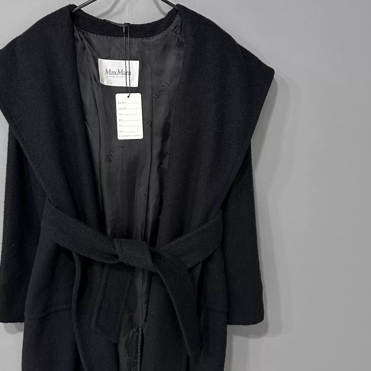 Max Mara Maxmara Rialto Black Coat Size 34 Size XS / US 0-2 / IT 36-38 - 2 Thumbnail