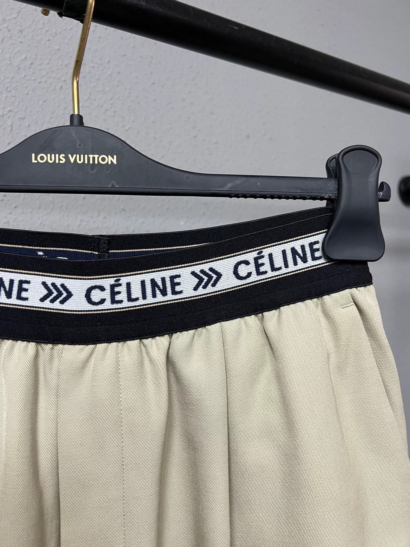 Celine beige wool waist-defining pants Size 36" / US 14 / IT 50 - 3 Thumbnail