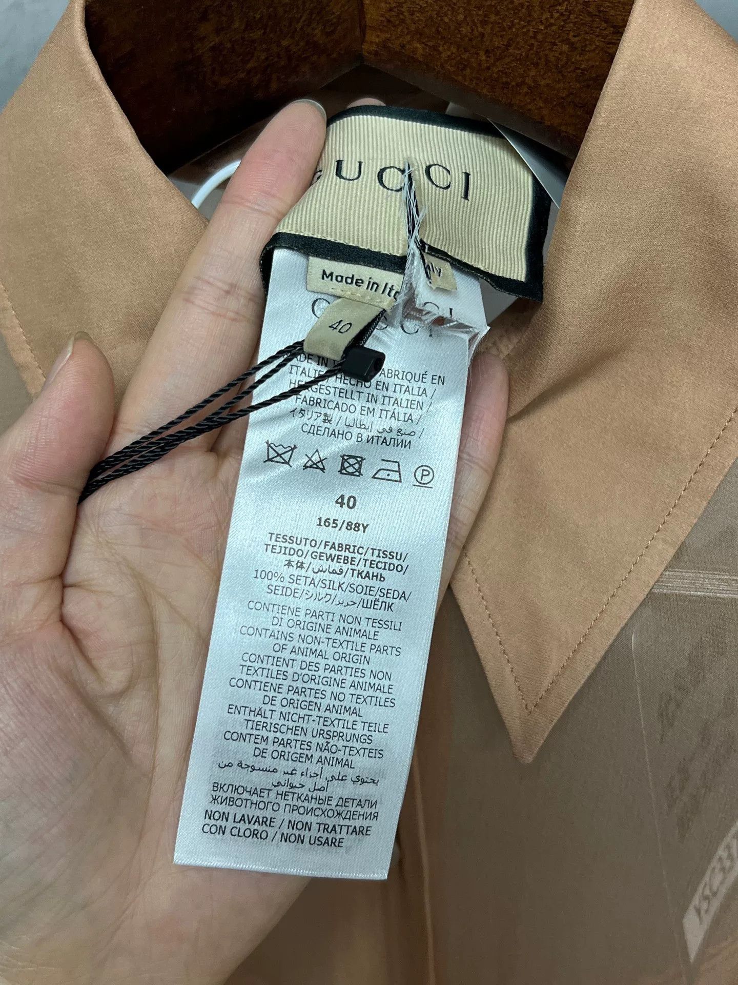 Gucci Gucci Nude Pink Cami Shirt Size 40 Size M / US 6-8 / IT 42-44 - 5 Thumbnail