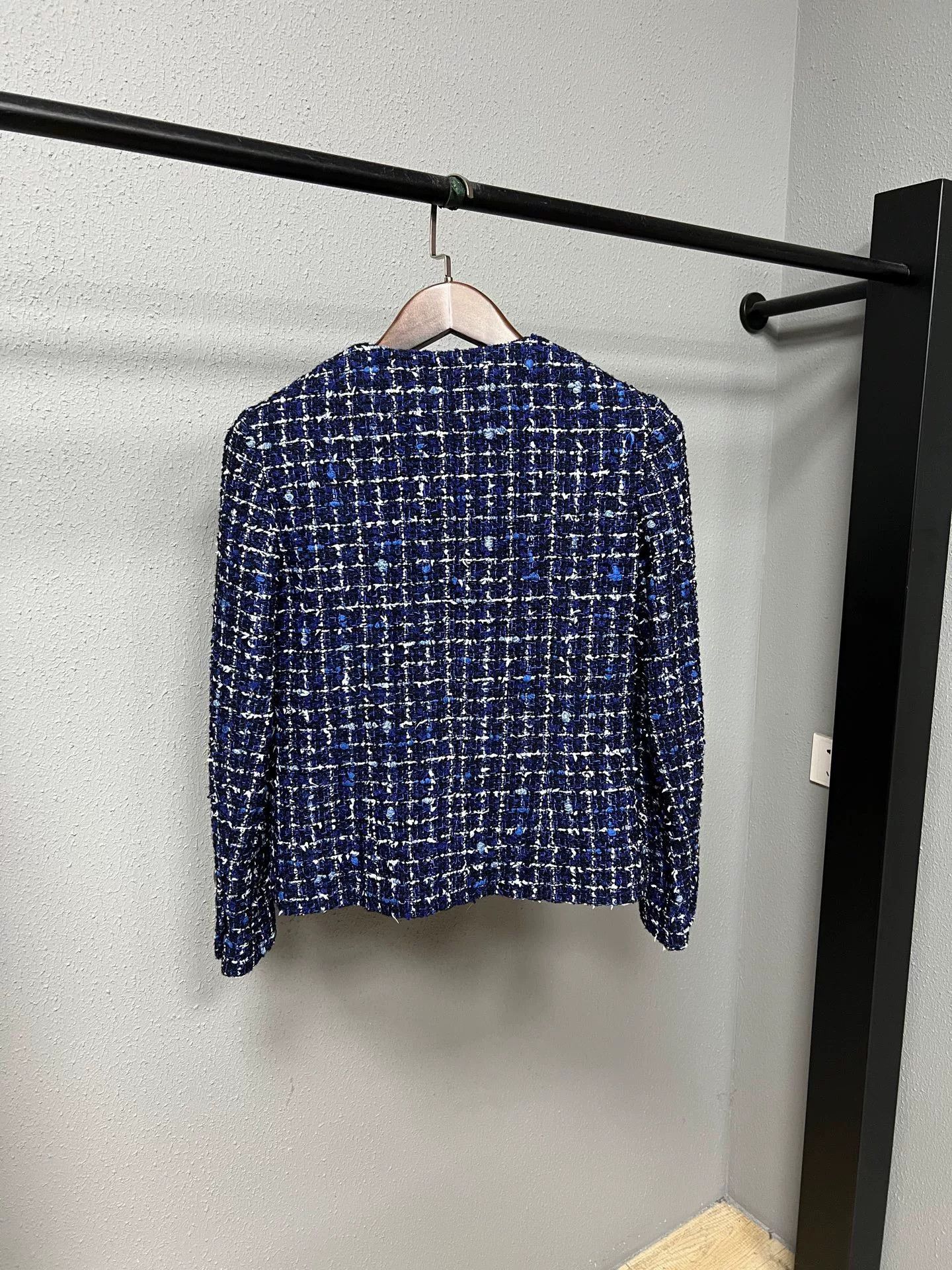 Chanel Chanel Blue Check Tweed Jacket 25P Spring Summer Size S / US 4 / IT 40 - 2 Thumbnail
