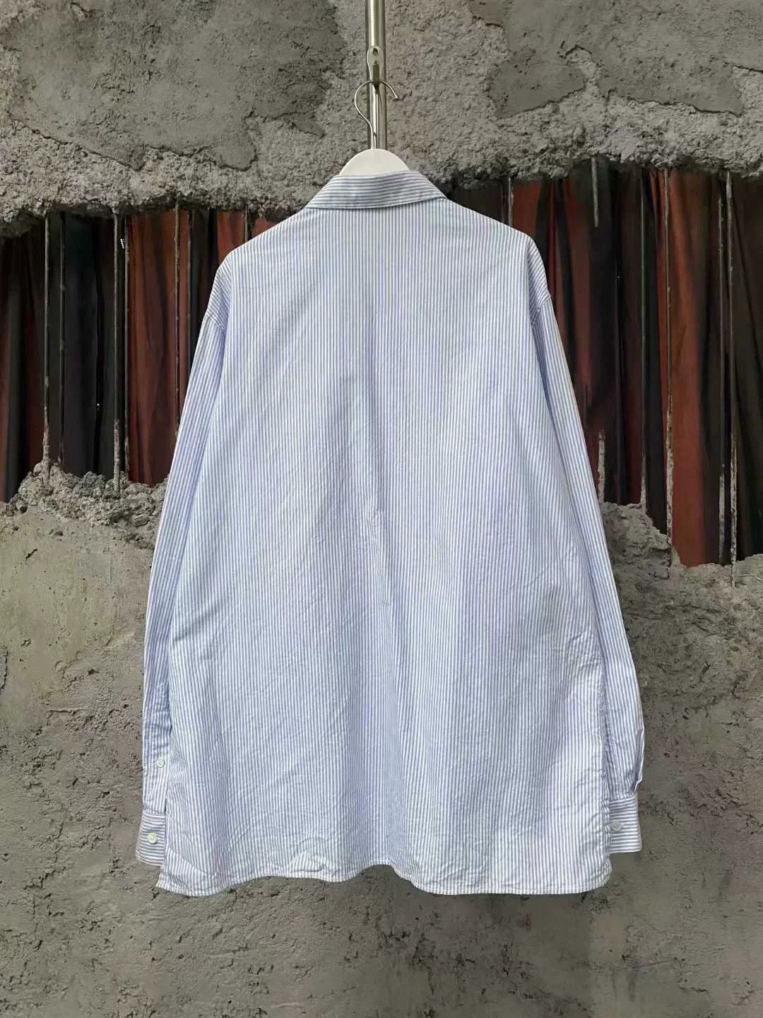 Loewe Loewe Striped Suede Pocket Shirt Size US M / EU 48-50 / 2 - 2 Thumbnail