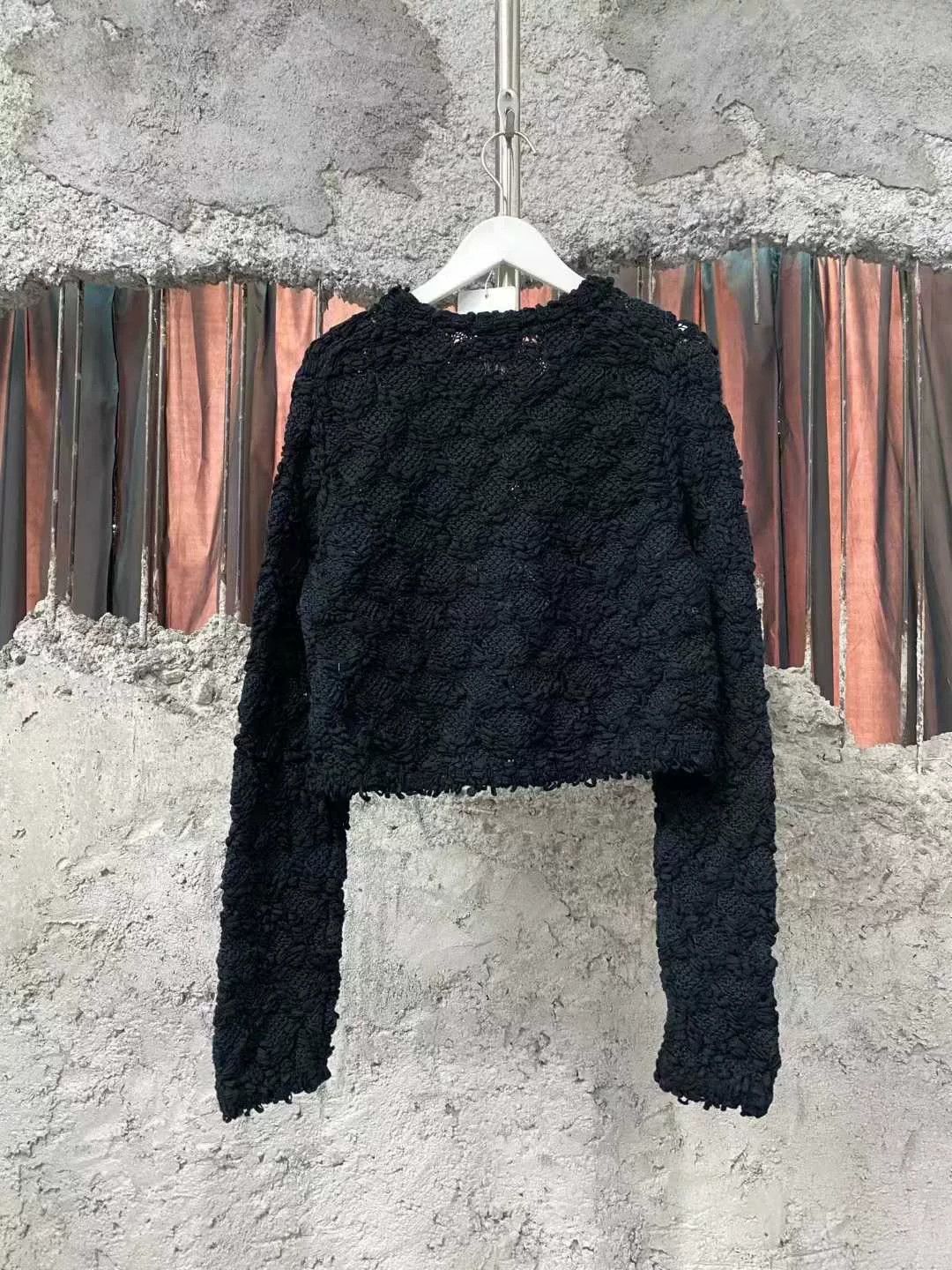 Chanel Chanel Black Woven Cardigan Sweater Size M / US 6-8 / IT 42-44 - 2 Thumbnail