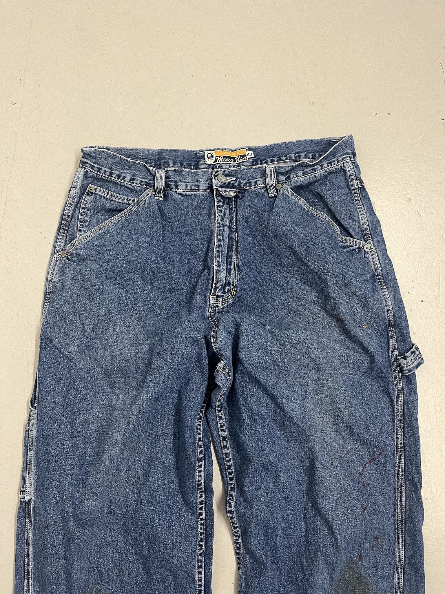 Carhartt × Dickies Vintage 1990s Mecca Cargo Baggy Loose Fit Jeans Size 39x32 Size US 39 - 2 Thumbnail