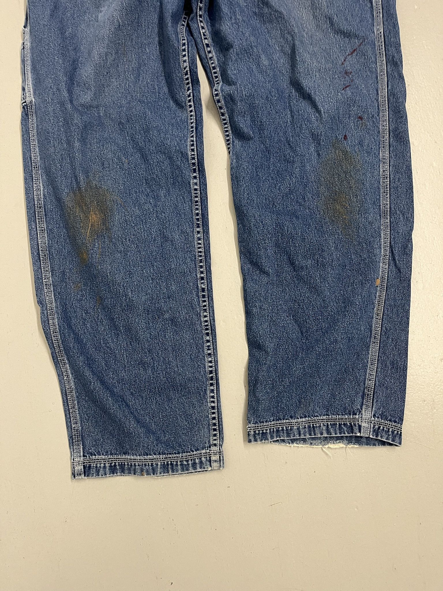Carhartt × Dickies Vintage 1990s Mecca Cargo Baggy Loose Fit Jeans Size 39x32 Size US 39 - 3 Thumbnail