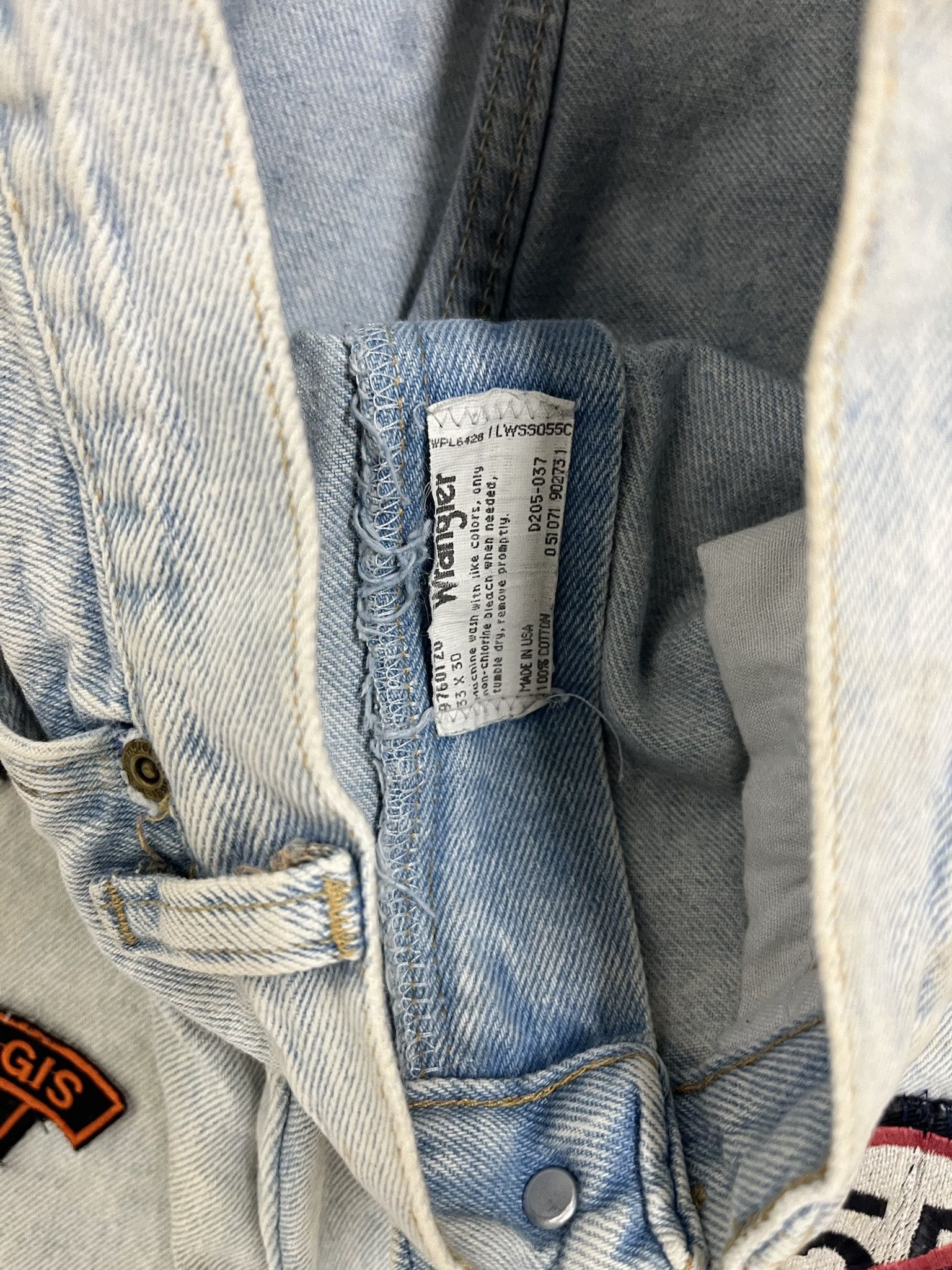 Harley Davidson × Vintage Vintage Custom harley Daivdosn Patch Punk Jeans Size 32x29 Size US 32 / EU 48 - 2 Thumbnail