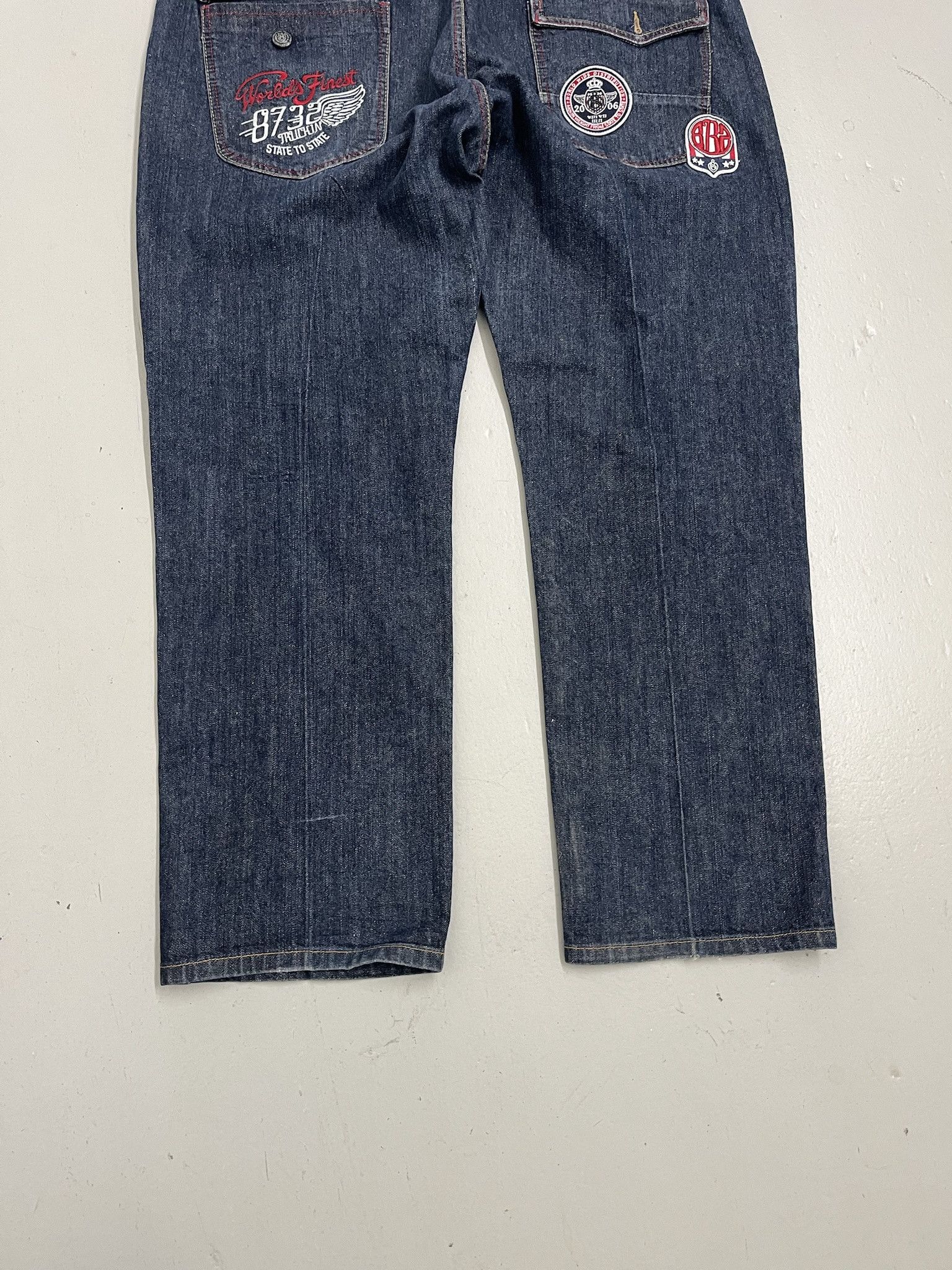 Vintage Vintage 90s Denim Y2K Dark Wash 8732 Baggy Jeans Size 42 Size US 42 / EU 58 - 8 Thumbnail