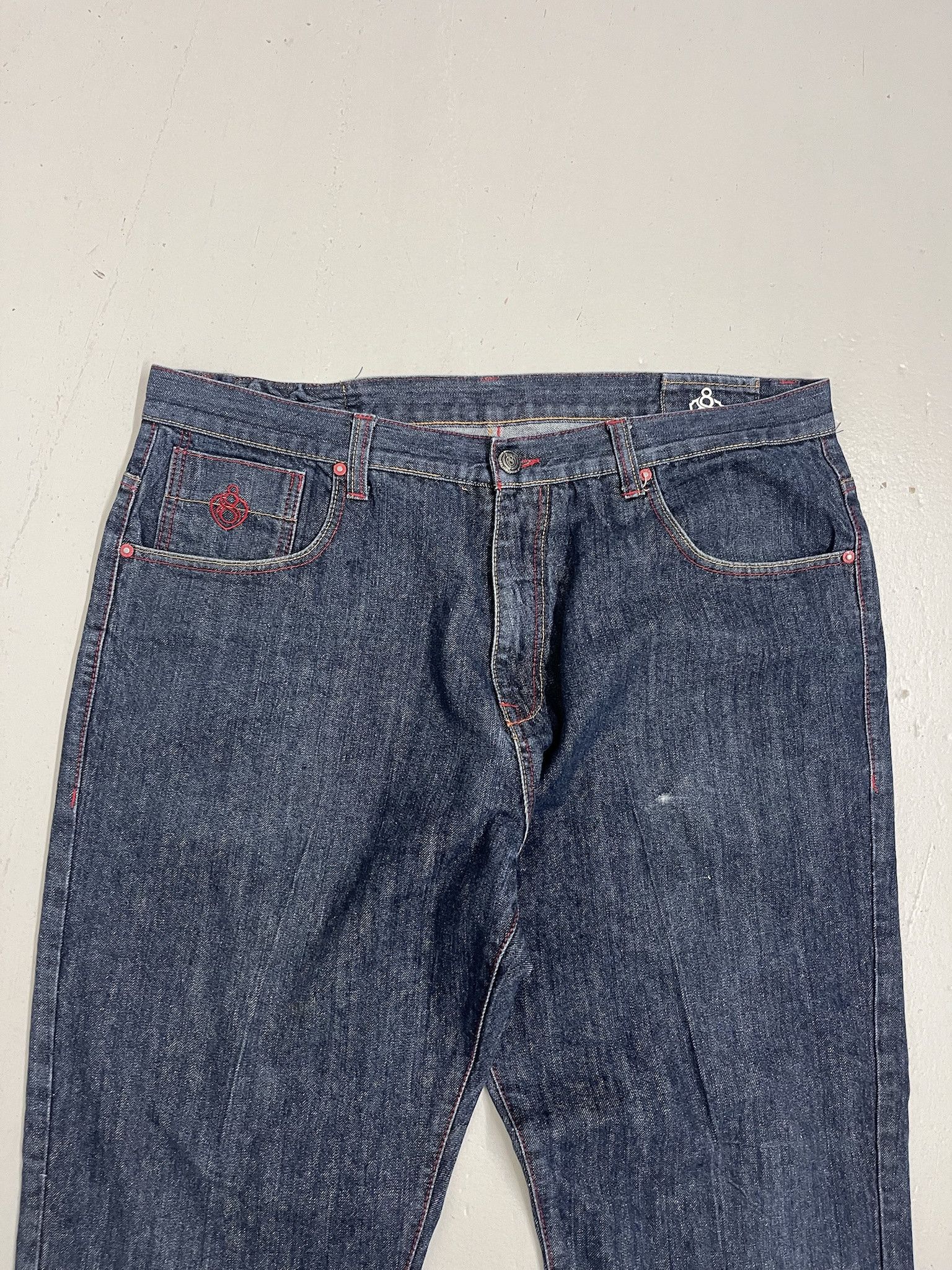 Vintage Vintage 90s Denim Y2K Dark Wash 8732 Baggy Jeans Size 42 Size US 42 / EU 58 - 2 Thumbnail