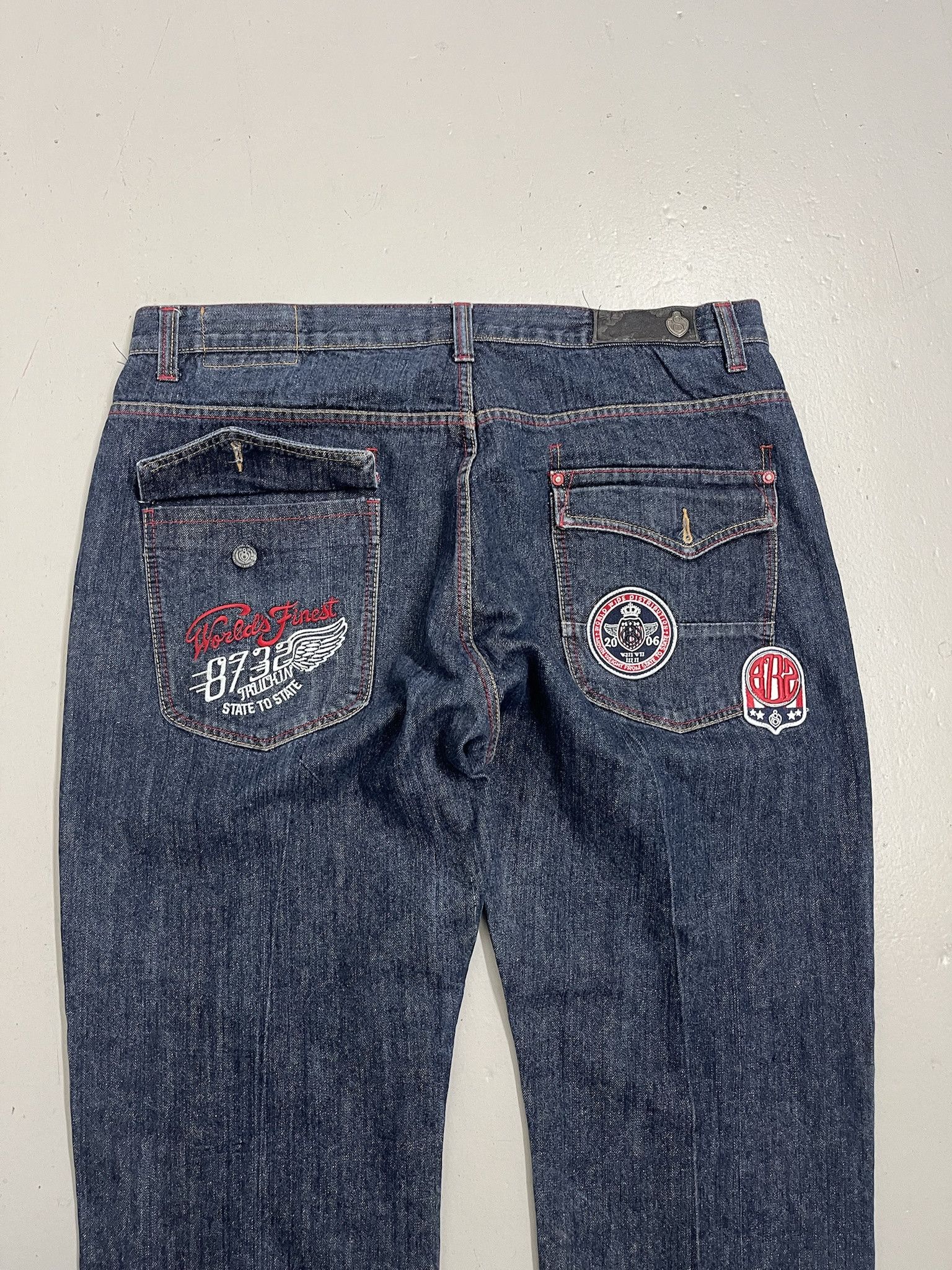 Vintage Vintage 90s Denim Y2K Dark Wash 8732 Baggy Jeans Size 42 Size US 42 / EU 58 - 7 Thumbnail