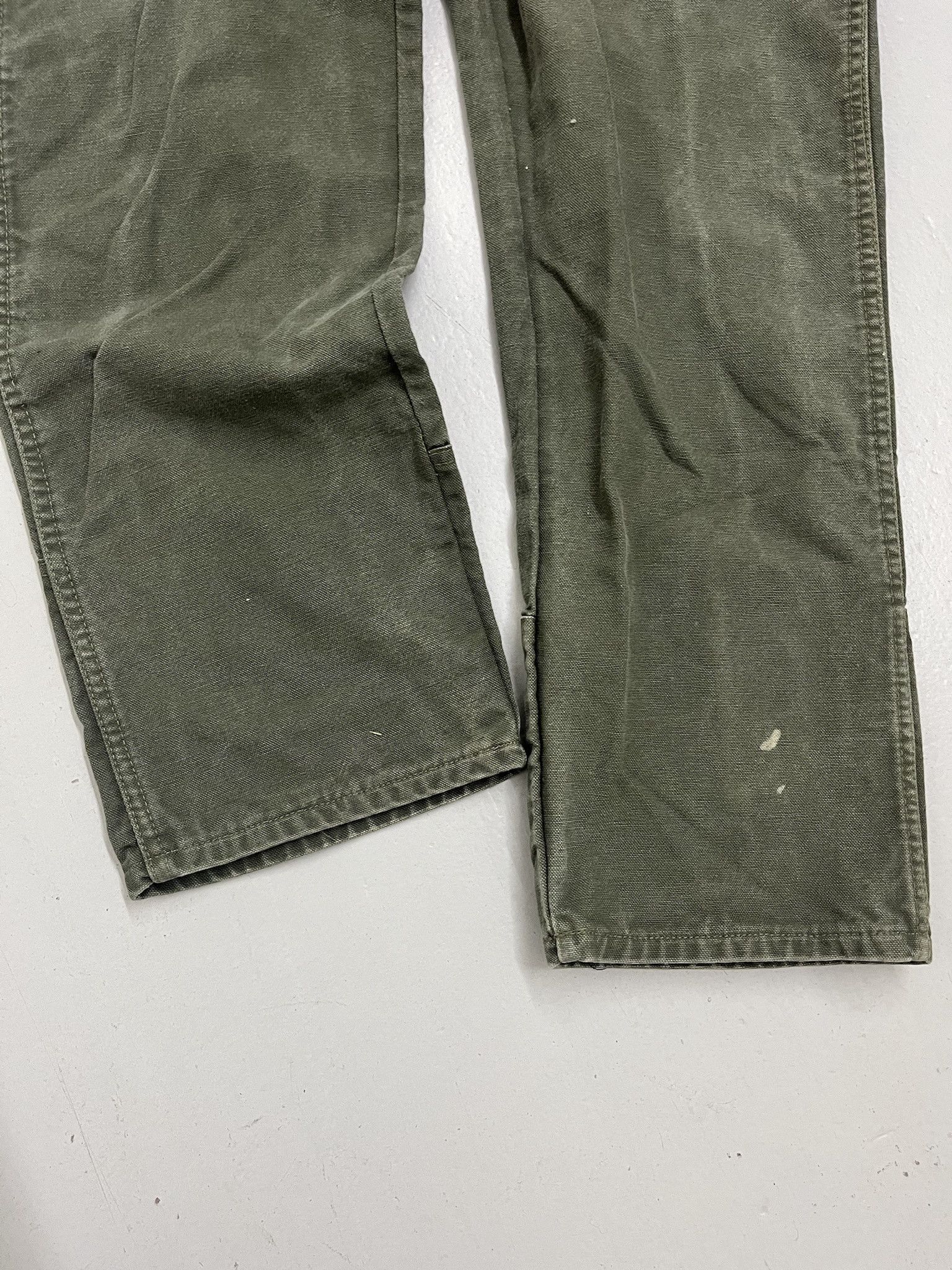 Carhartt × Dickies Vintage 90s Double Front Canvas Work Pants Size 35x34 Size US 35 - 2 Thumbnail
