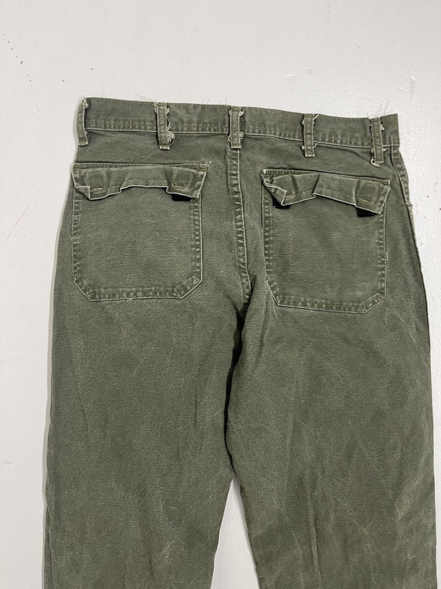 Carhartt × Dickies Vintage 90s Double Front Canvas Work Pants Size 35x34 Size US 35 - 7 Thumbnail