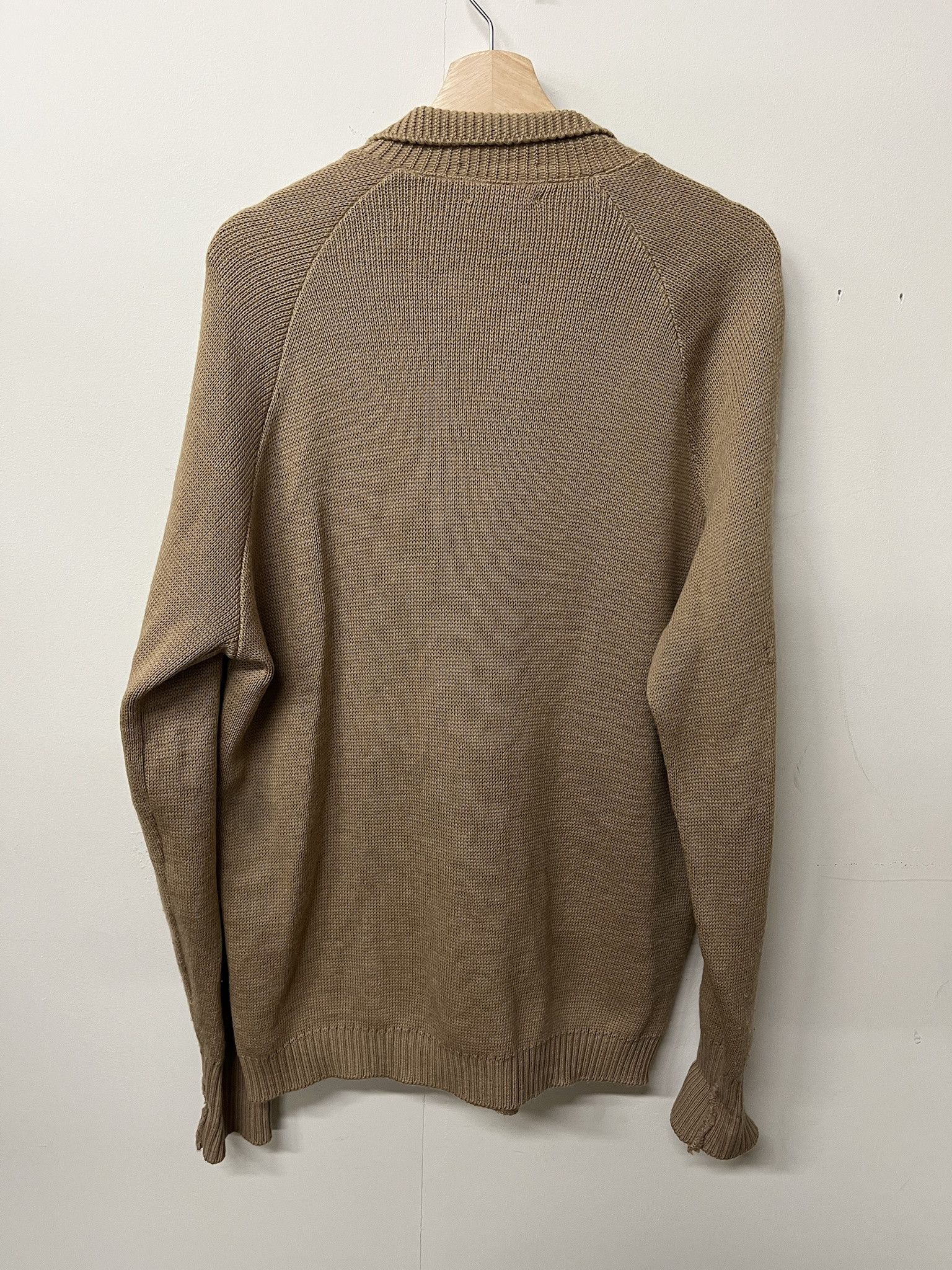 Vintage Vintage 90s Tundra Suede Leather Front Knit Cardigan Size XL Tall Size US XL / EU 56 / 4 - 3 Thumbnail