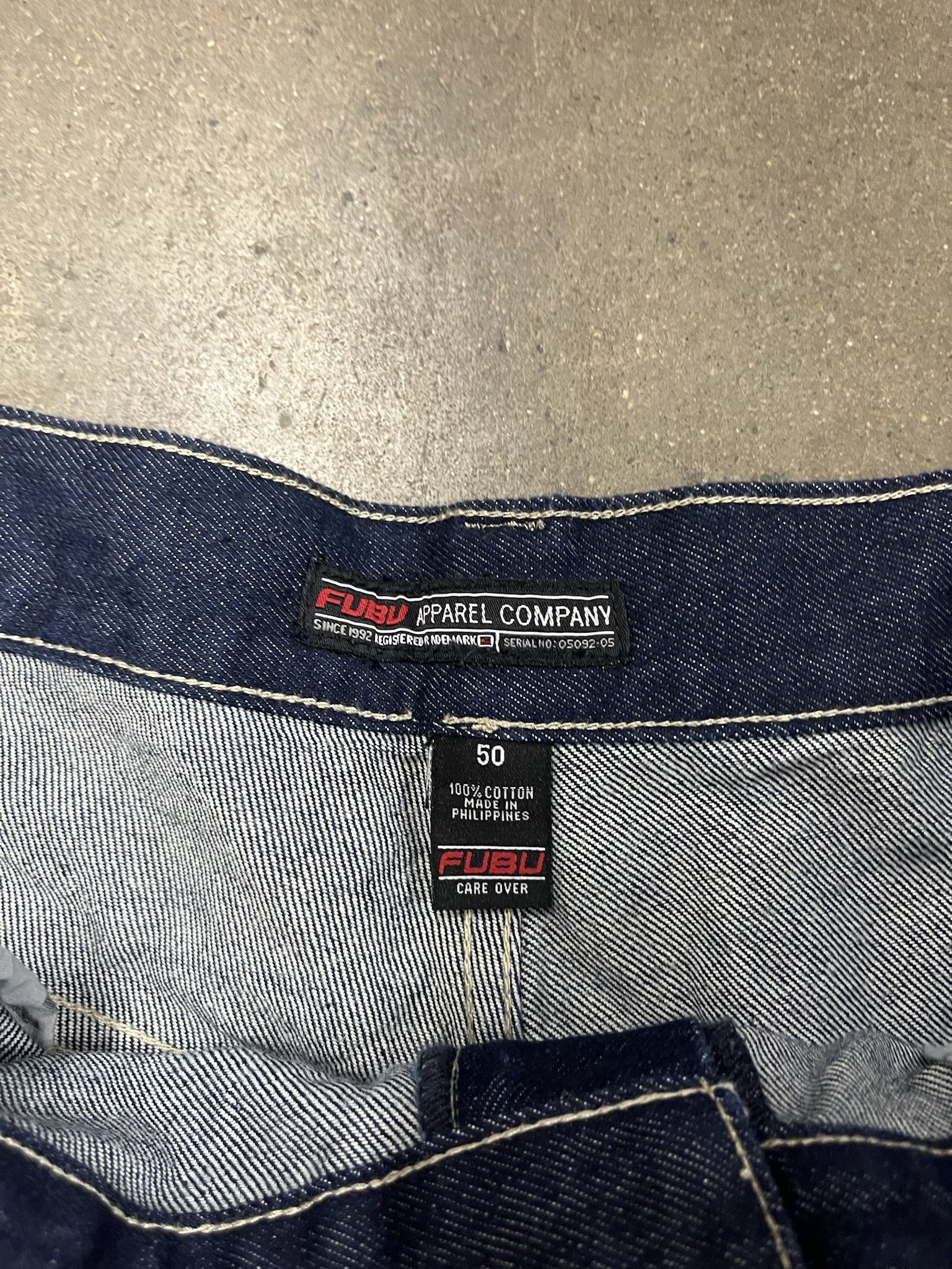 Fubu × Vintage Vitnage 2000s Deadstock NWT FUBU Dark Wash Baggy Cargo Denim Size 50 Size US 42 / EU 58 - 2 Thumbnail