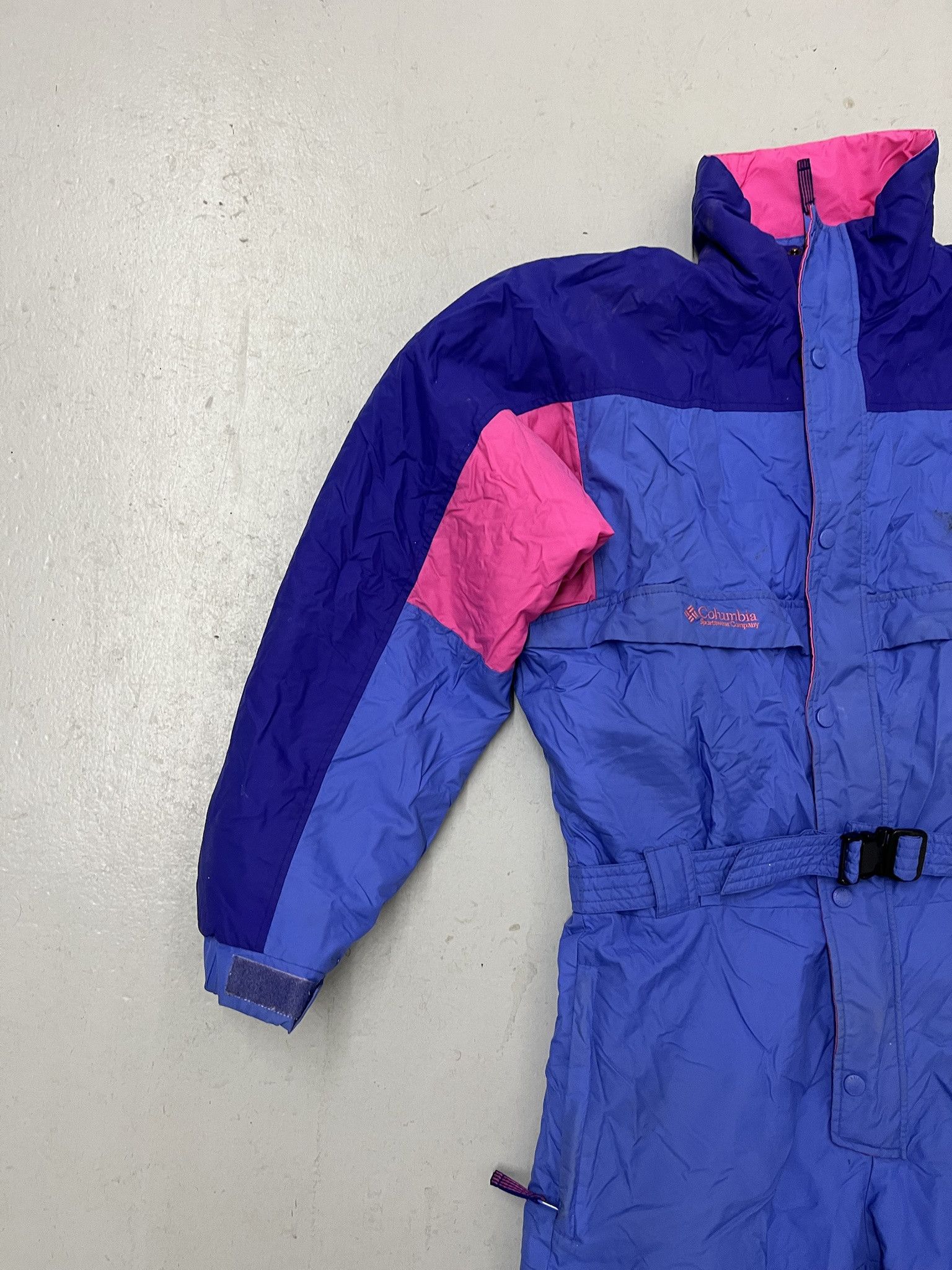 Carhartt × Vintage Vintage Columbia 2000s Blue Pink Snow Suit Coveralls Size S (Youth 18) Size US S / EU 44-46 / 1 - 4 Thumbnail