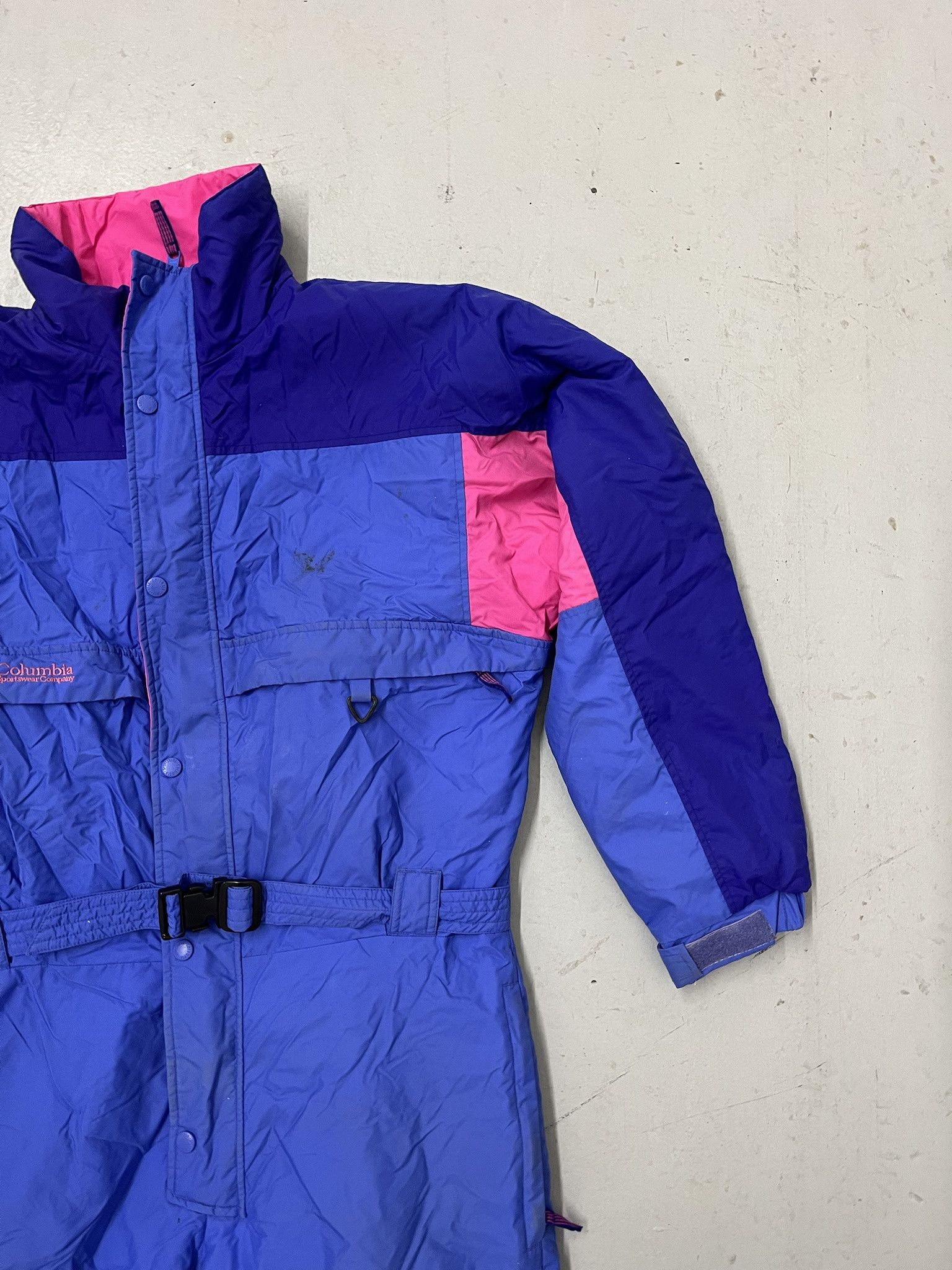 Carhartt × Vintage Vintage Columbia 2000s Blue Pink Snow Suit Coveralls Size S (Youth 18) Size US S / EU 44-46 / 1 - 5 Thumbnail