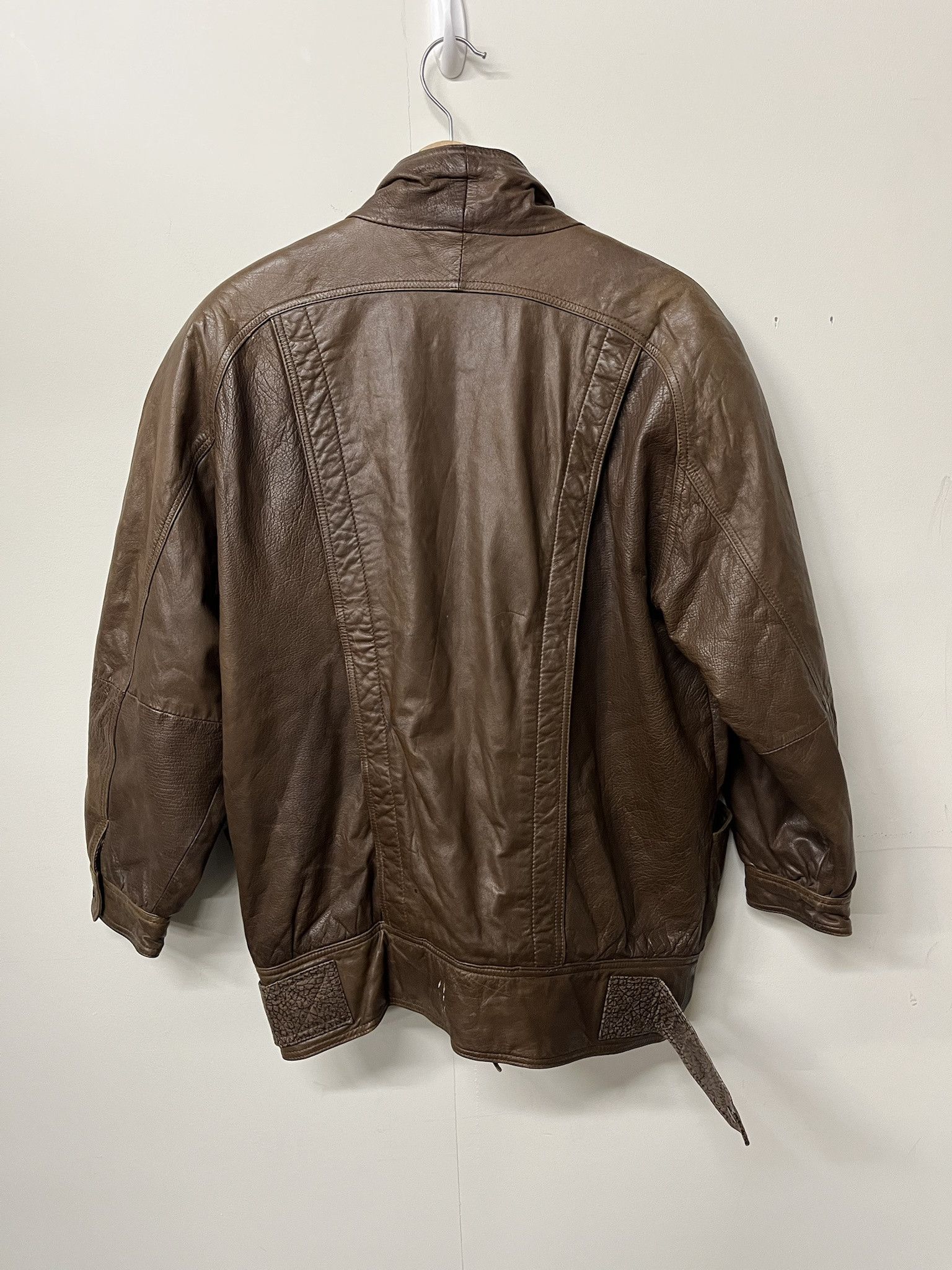 Leather × Vintage × Wilsons Leather Vintage 1990s Wilsons Leather Jacket Size Large Size US L / EU 52-54 / 3 - 3 Thumbnail