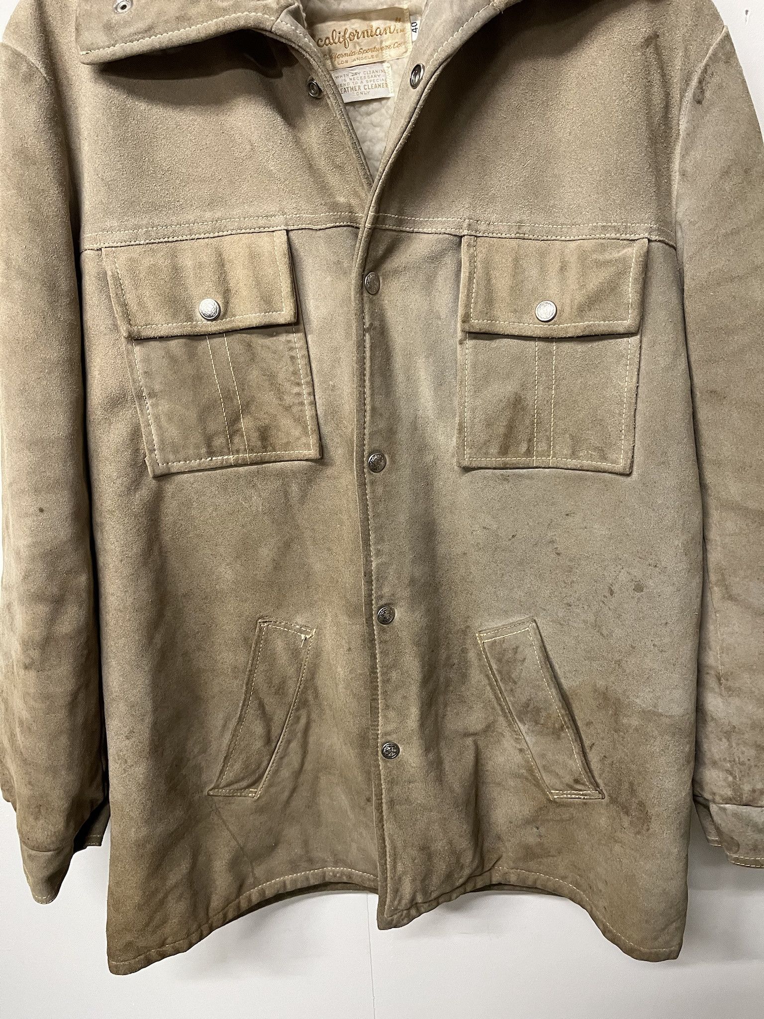 Leather × Vintage × Wilsons Leather Vintage 1980s Sherpa lined Suede Leather Jacket Size M Size US M / EU 48-50 / 2 - 3 Thumbnail