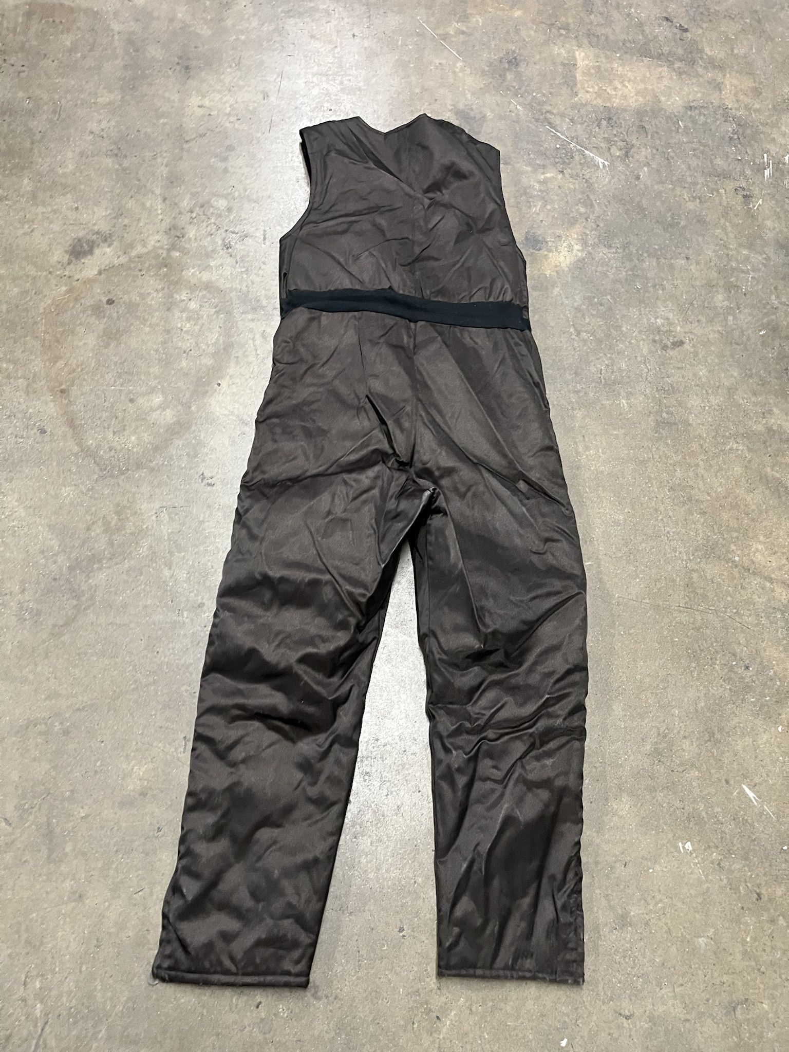 Vintage Vintage 1990s Brown Quilted Snow Bib Snowsuit Size L Size US L / EU 52-54 / 3 - 5 Thumbnail