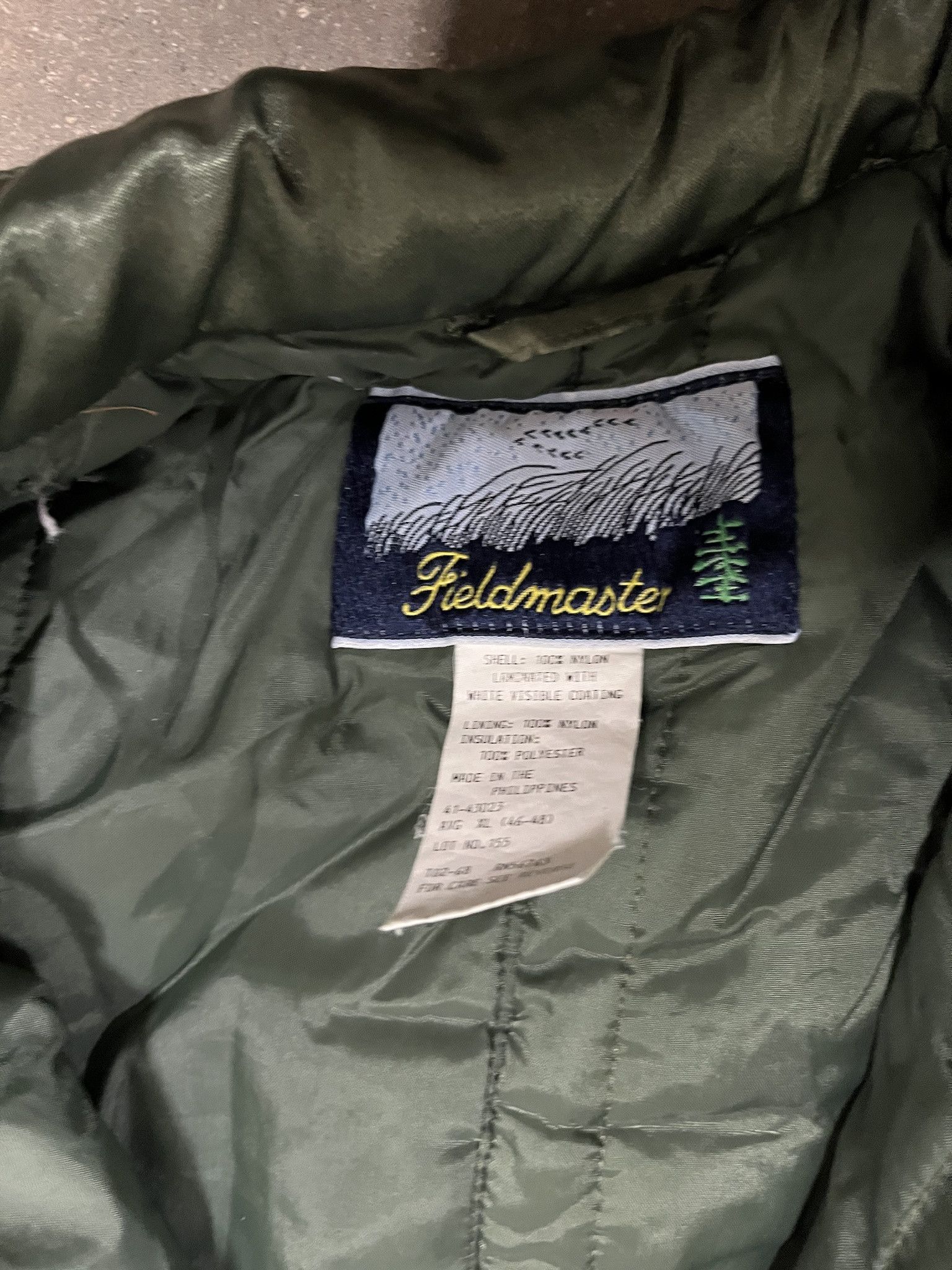 Vintage Vintage 1990s Fieldmaster Olive Quilted Snow Suit Coverall Size XL Size US XL / EU 56 / 4 - 4 Thumbnail