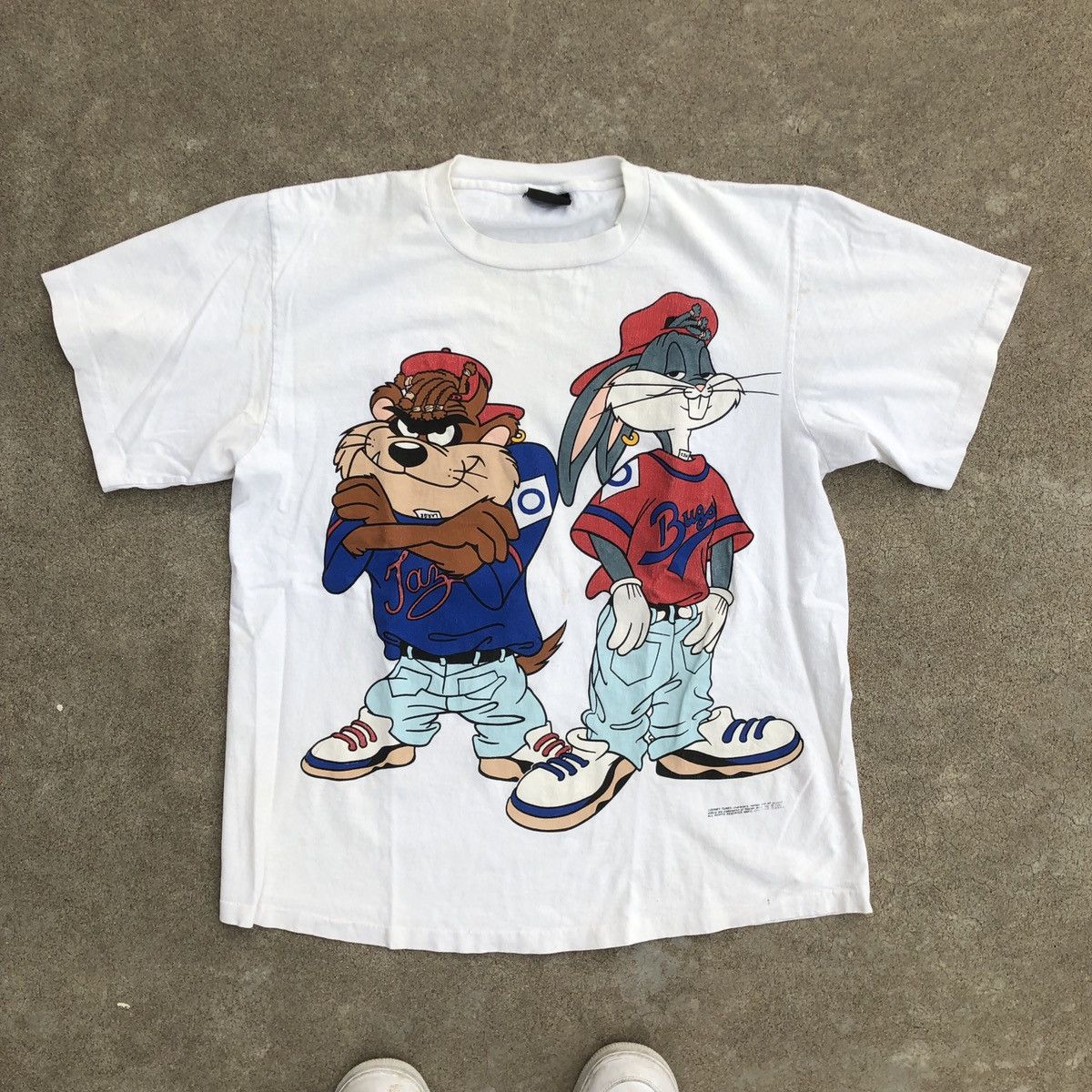 Vintage × Warner Bros 90s 1992 Bugs Bunny Taz Kriss Kross tee