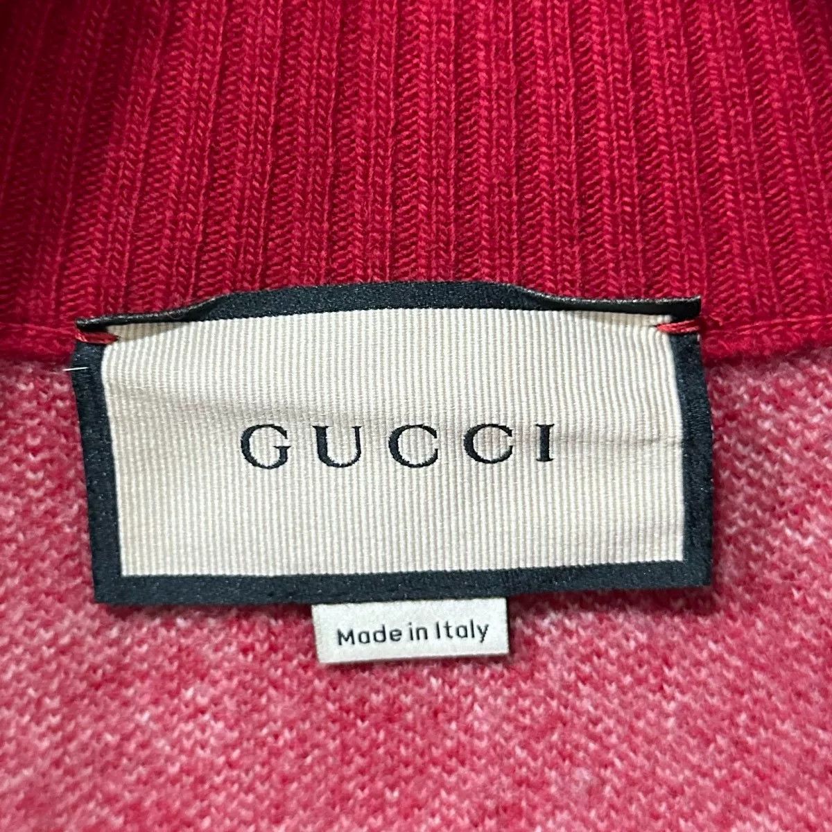 Gucci gucci red logo zip-up jacket size M Size US M / EU 48-50 / 2 - 4 Thumbnail