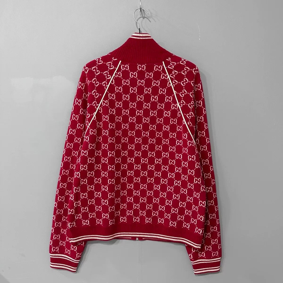 Gucci gucci red logo zip-up jacket size M Size US M / EU 48-50 / 2 - 3 Thumbnail