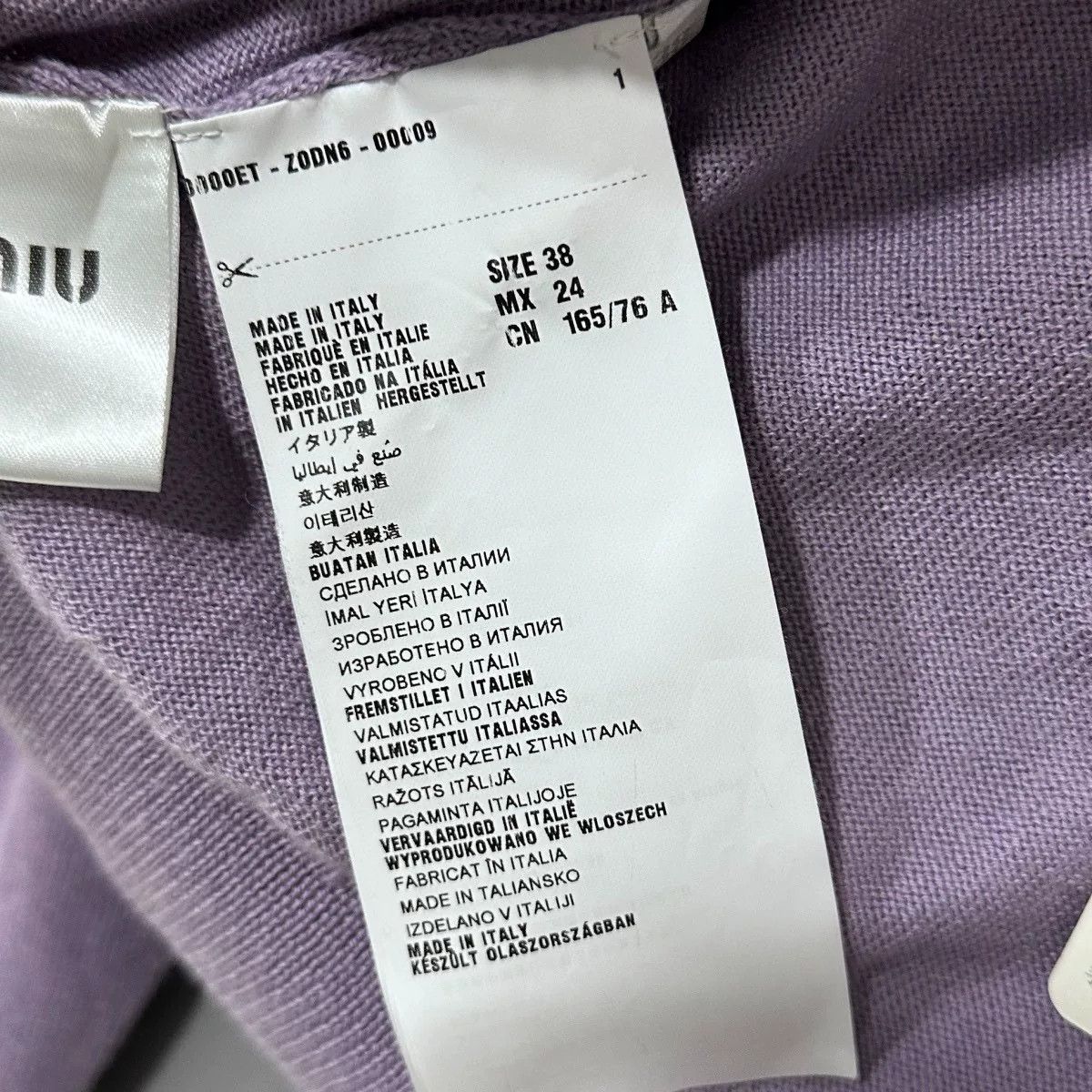 Miu Miu miumiu purple cardigan with embellishments Size M / US 6-8 / IT 42-44 - 5 Thumbnail