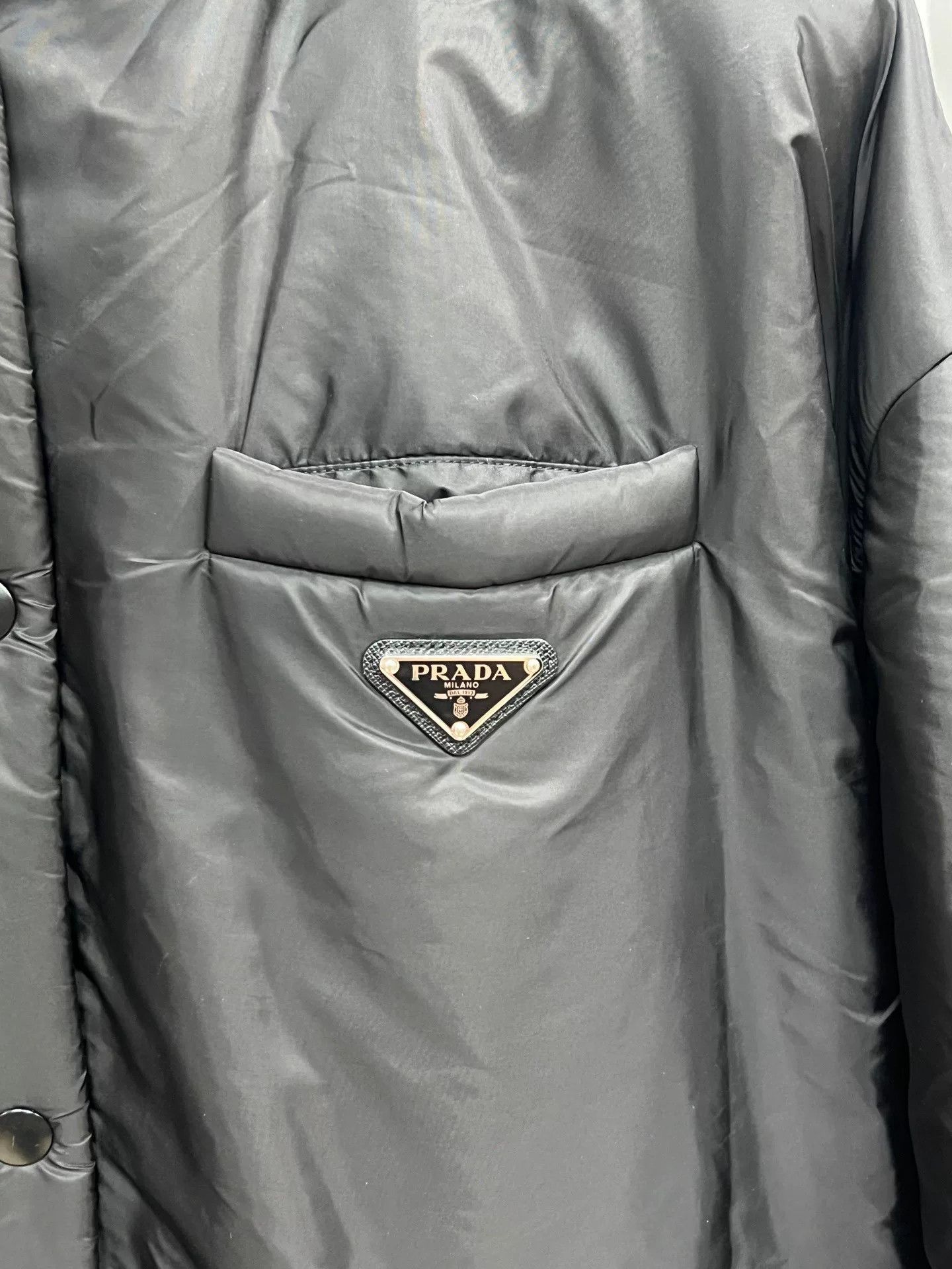 Prada black long hooded cotton jacket Size M / US 6-8 / IT 42-44 - 3 Thumbnail