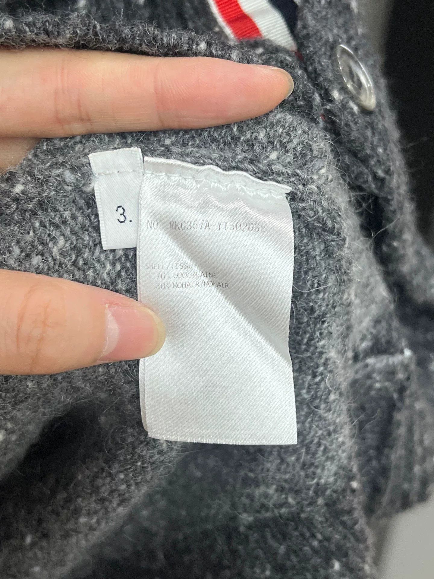 Thom Browne thom browne gray striped cardigan Size US M / EU 48-50 / 2 - 3 Thumbnail