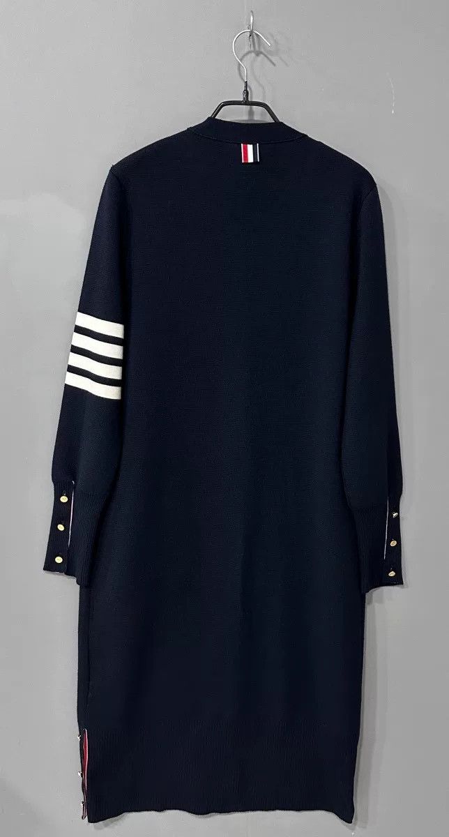 Thom Browne navy long cardigan with stripes by Thom Browne Size US M / EU 48-50 / 2 - 3 Thumbnail