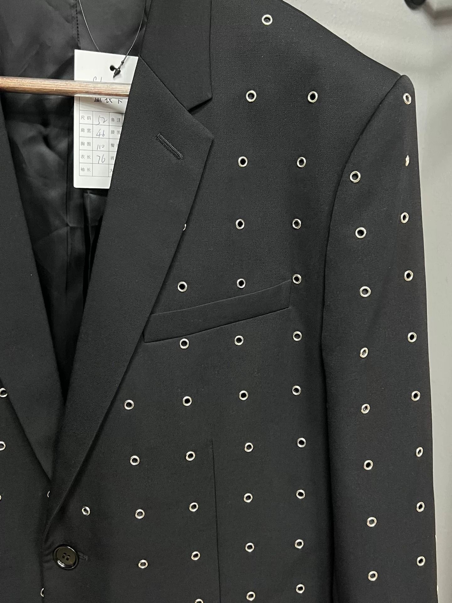 Dior black metallic suit by Dior Size US XL / EU 56 / 4 - 3 Thumbnail