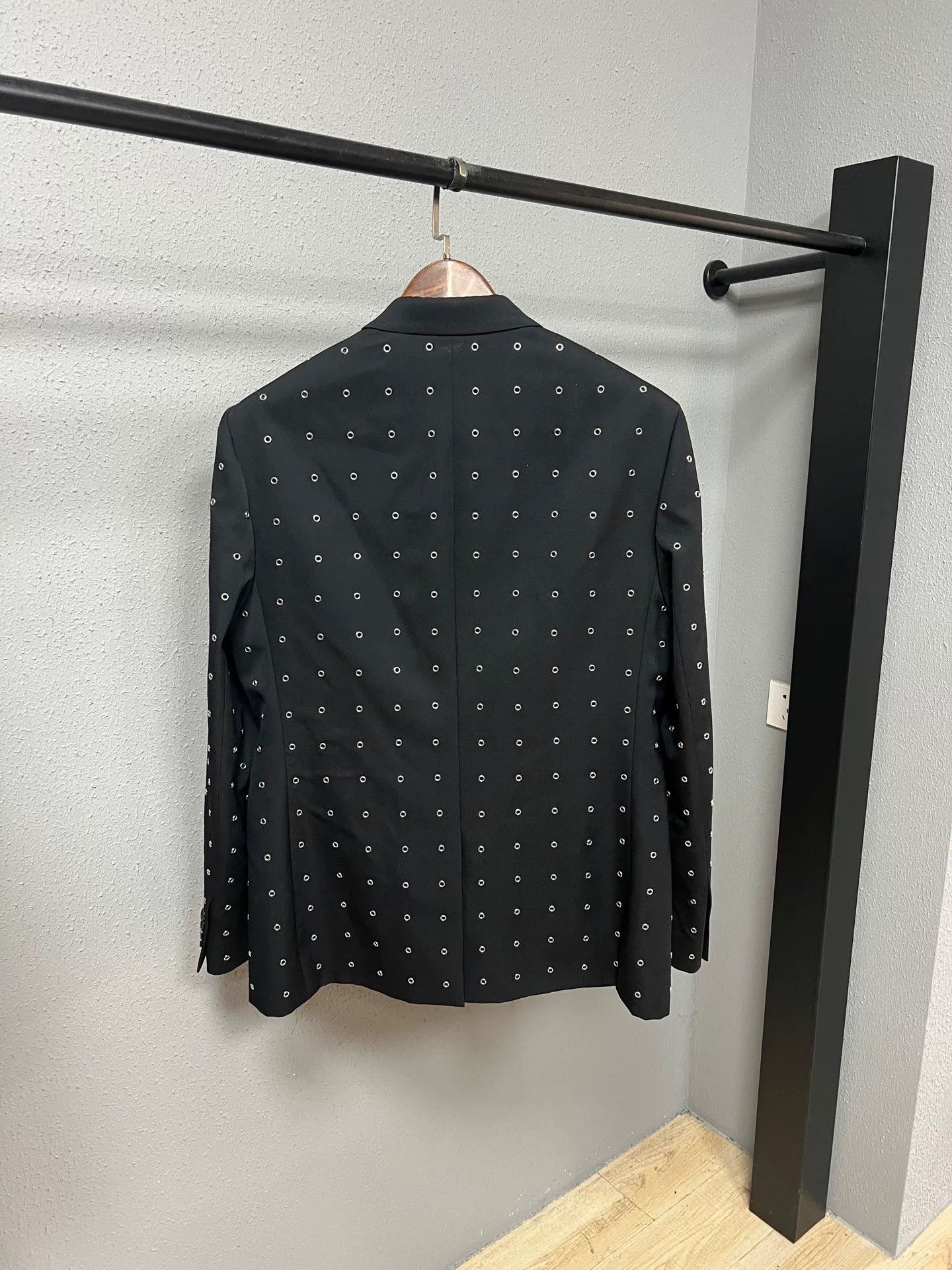 Dior black metallic suit by Dior Size US XL / EU 56 / 4 - 2 Thumbnail