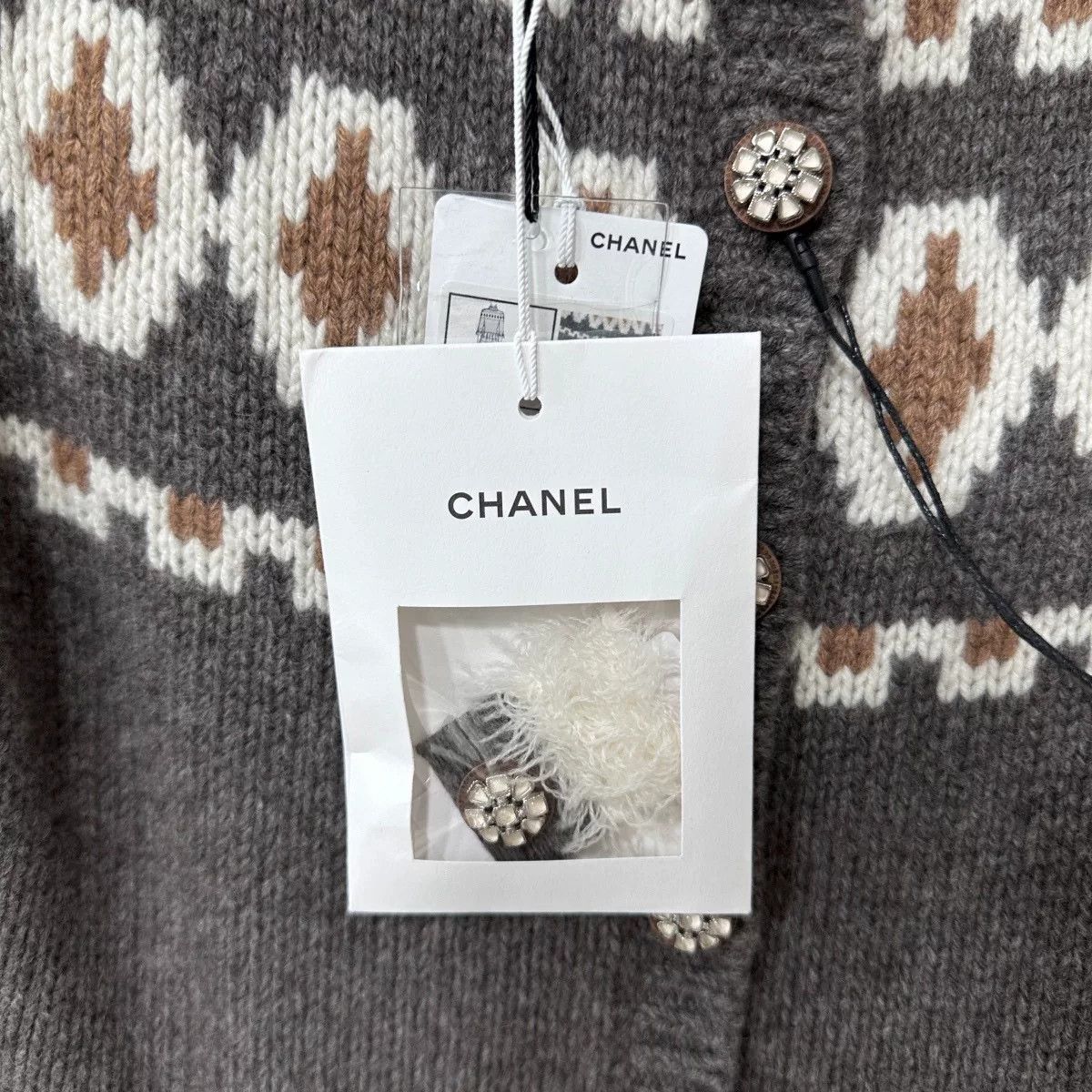 Chanel chanel wool knit dress with geometric pattern Size XS / US 0-2 / IT 36-38 - 5 Thumbnail
