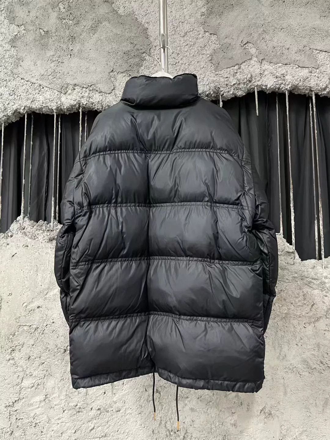Celine black embroidered logo down jacket Size S / US 4 / IT 40 - 2 Thumbnail