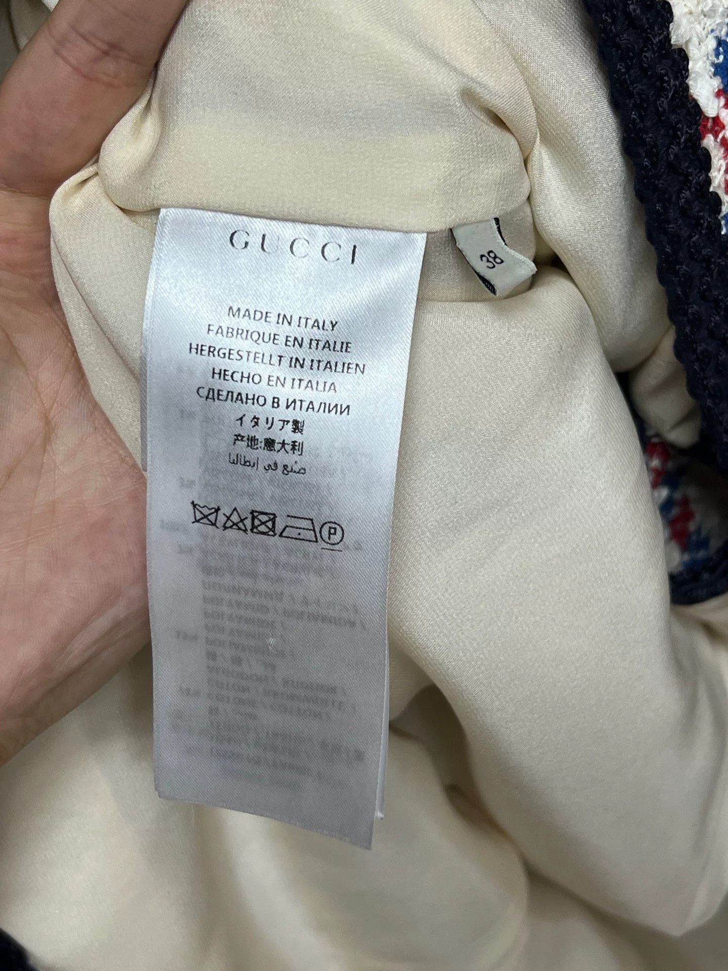 Gucci gucci white patterned wool cardigan coat Size M / US 6-8 / IT 42-44 - 3 Thumbnail