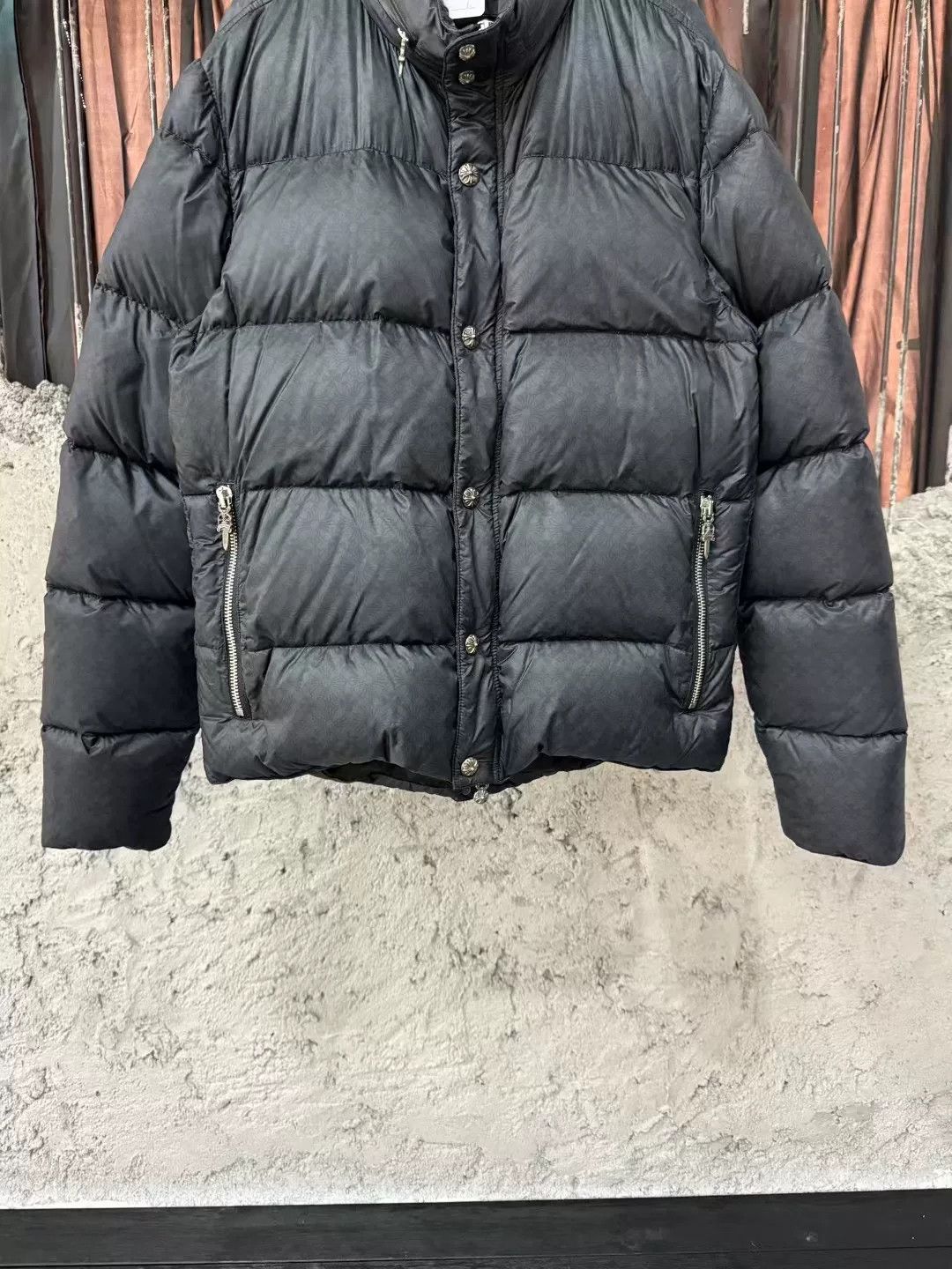 Chrome Hearts chrome hearts black puffer jacket with cross design Size US L / EU 52-54 / 3 - 4 Thumbnail