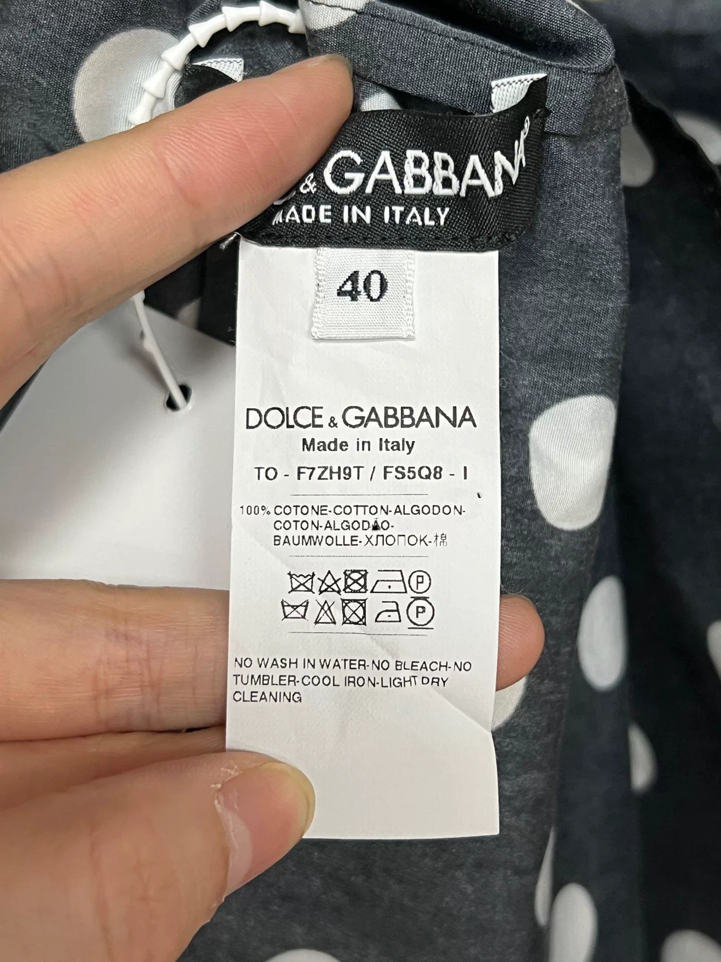Dolce & Gabbana black polka dot camisole top Size M / US 6-8 / IT 42-44 - 3 Thumbnail