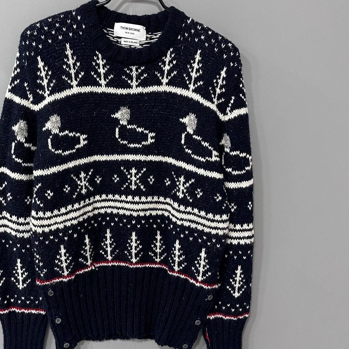 Thom Browne thom browne duck pattern knit sweater Size US S / EU 44-46 / 1 - 2 Thumbnail