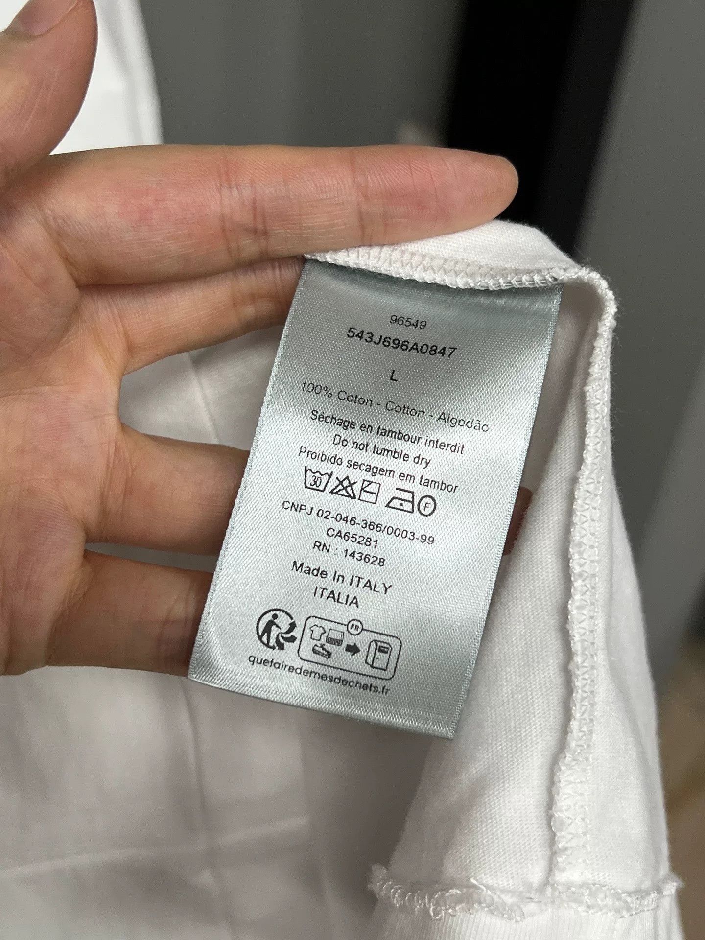 Dior Dior New Patch Logo Short Sleeve Tee Size US L / EU 52-54 / 3 - 4 Thumbnail