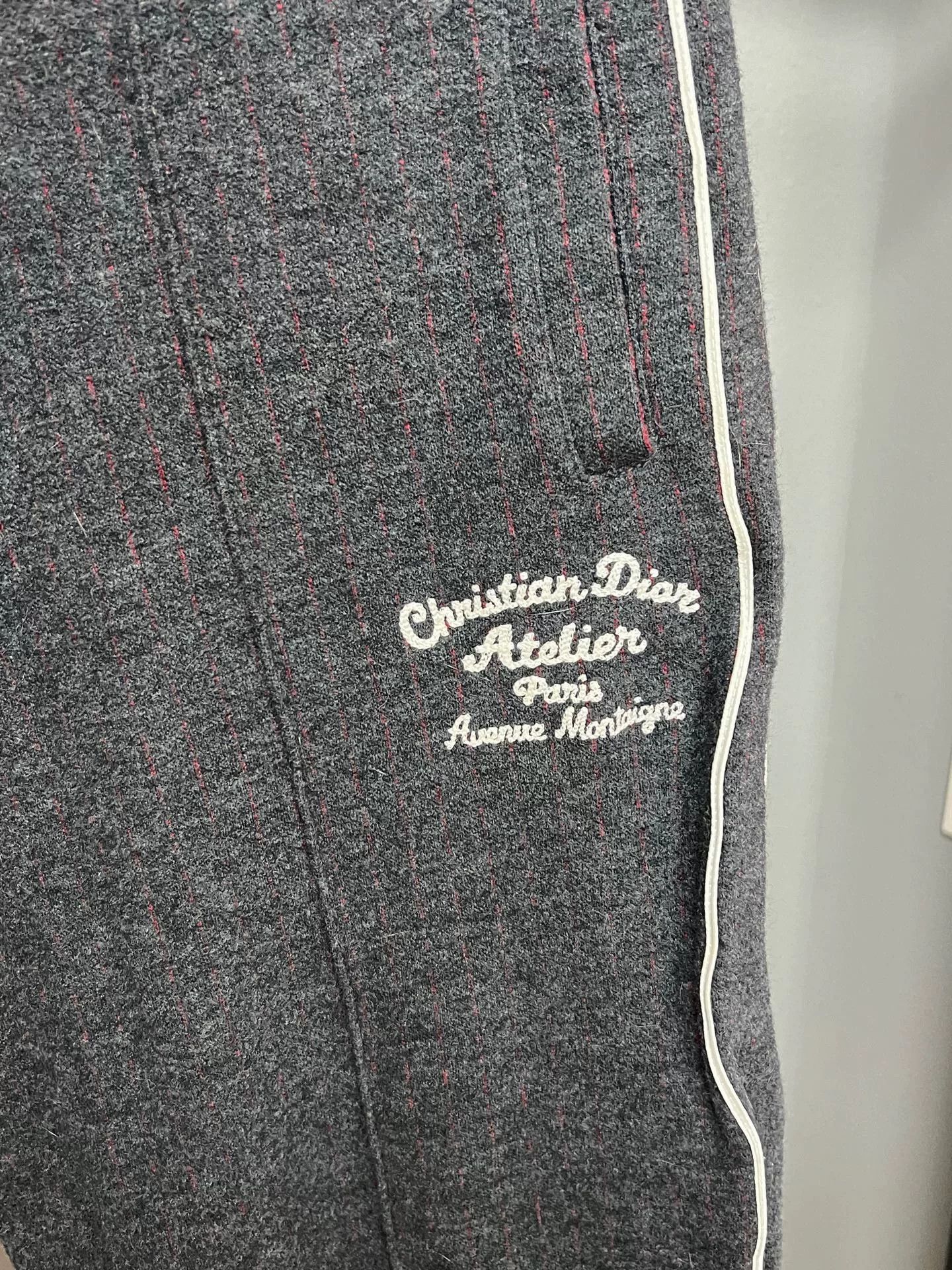Dior gray wool casual pants by Dior Size US 34 / EU 50 - 3 Thumbnail
