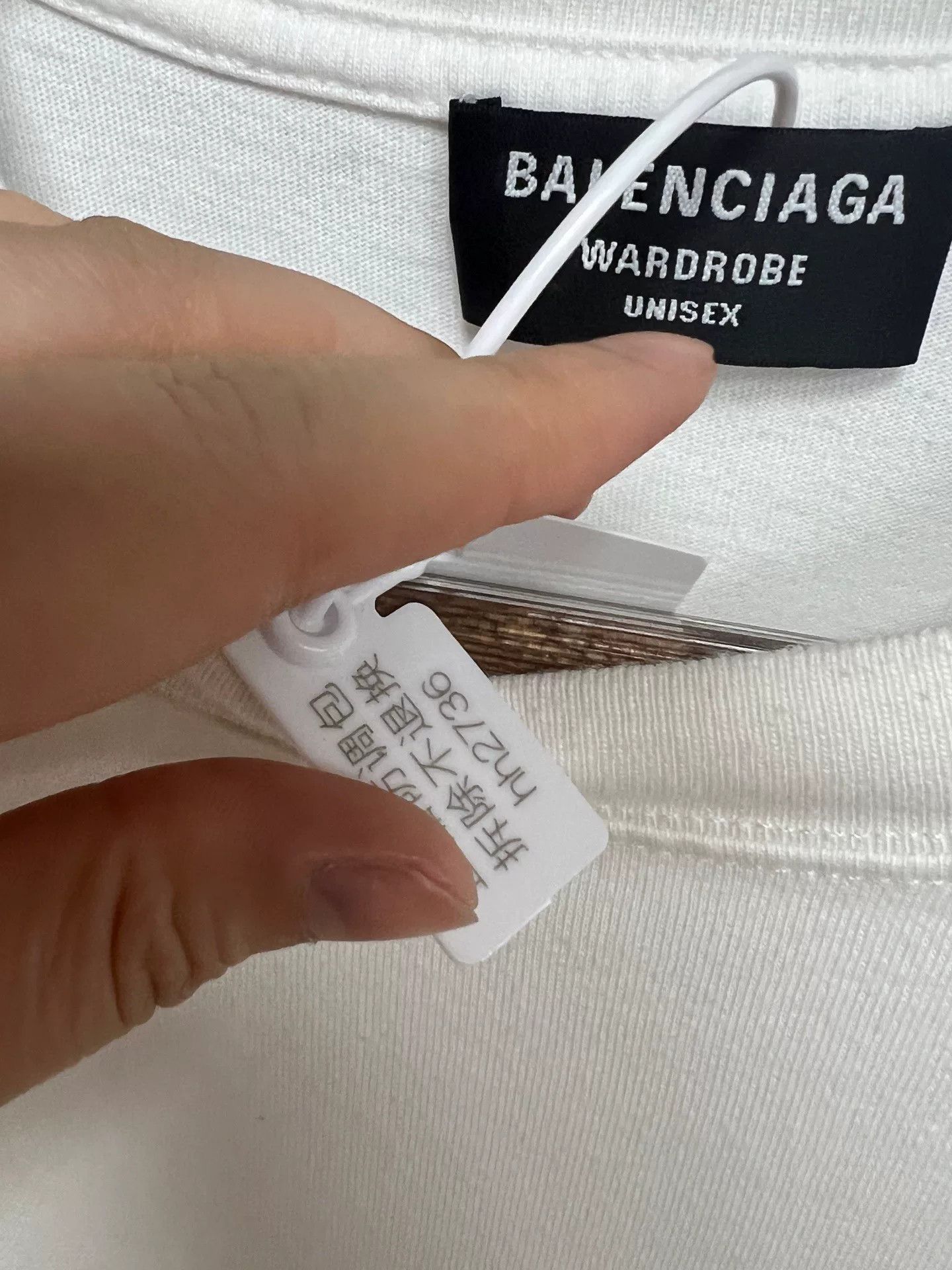 Balenciaga white balenciaga logo short sleeve t-shirt Size US XS / EU 42 / 0 - 5 Thumbnail