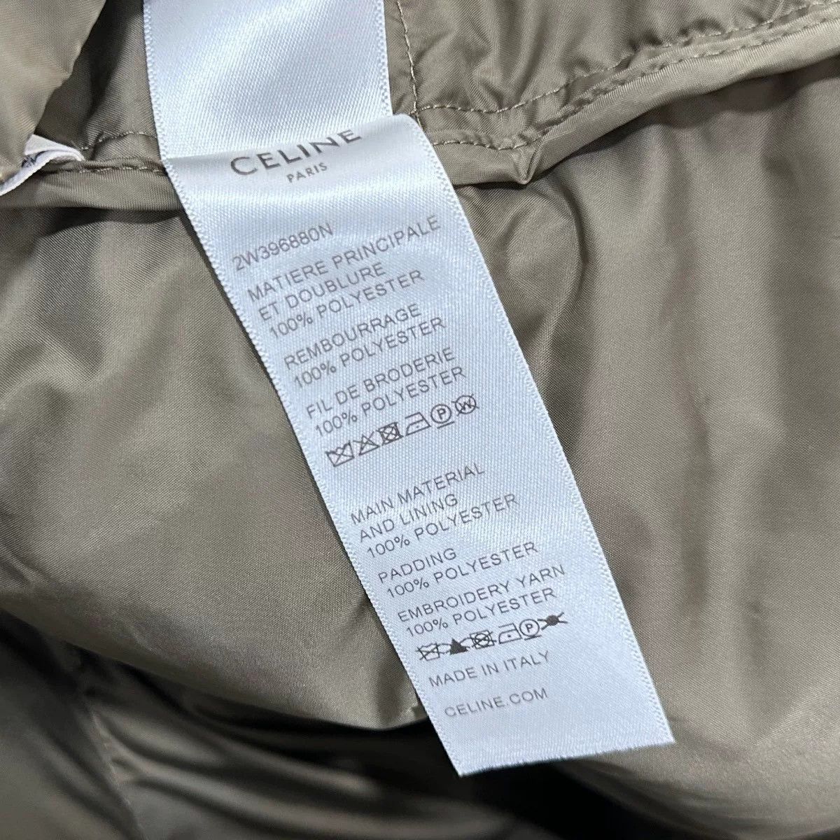 Celine celine padded vest in olive green Size US M / EU 48-50 / 2 - 5 Thumbnail