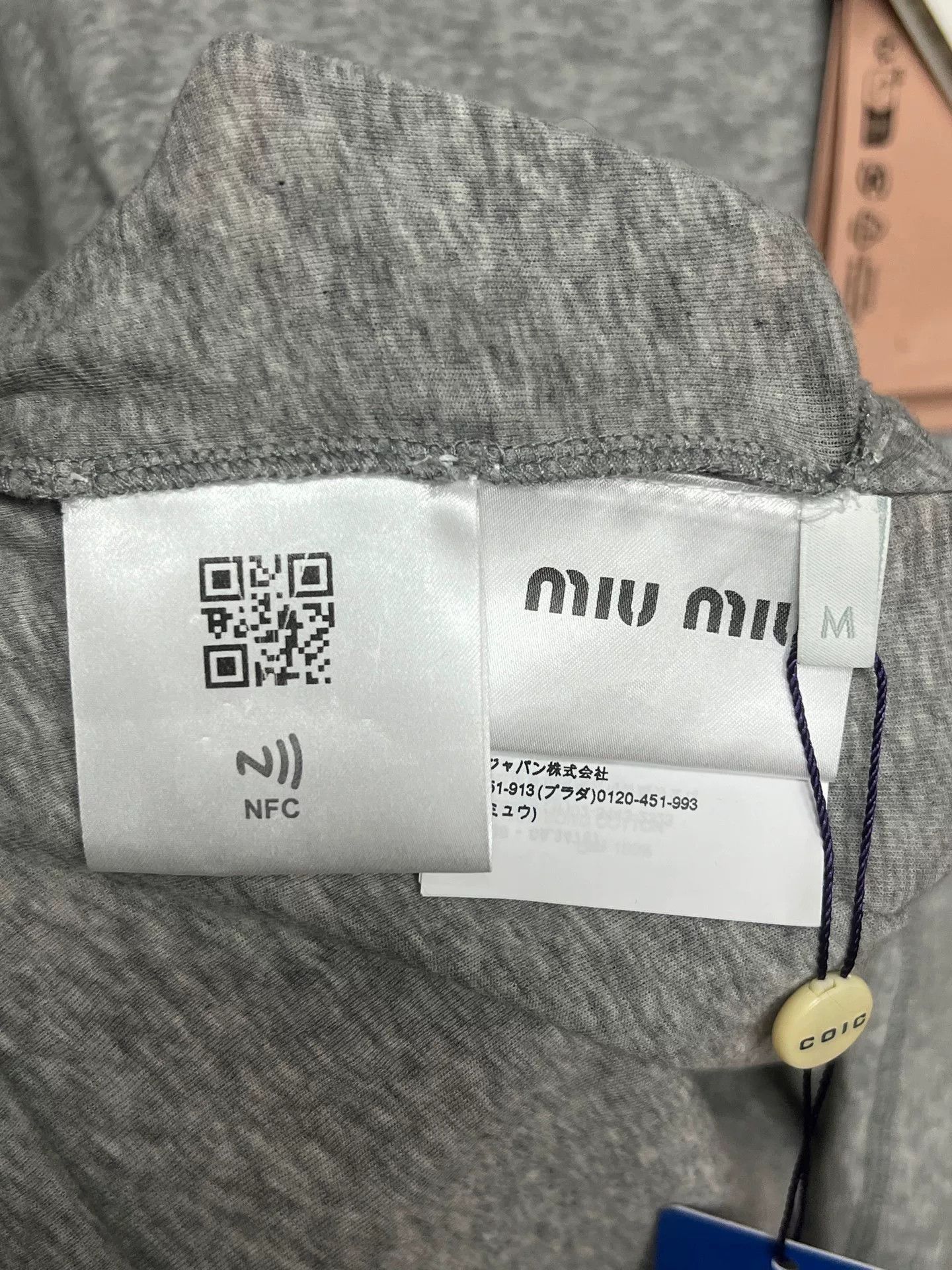 Miu Miu Miumiu Gray Long Sleeve Top Size M / US 6-8 / IT 42-44 - 5 Thumbnail
