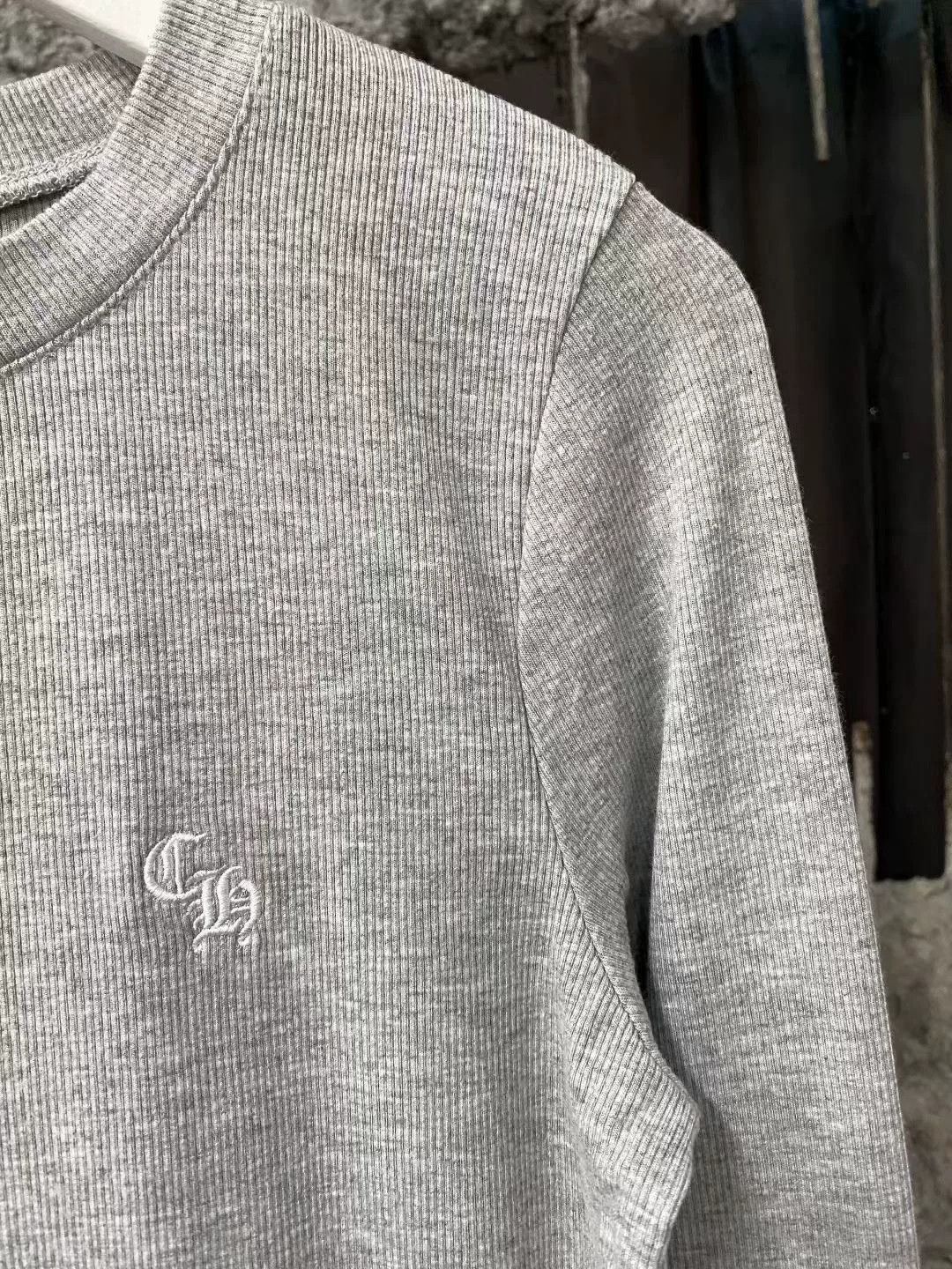 Chrome Hearts chrome hearts gray waffle long sleeve shirt Size US M / EU 48-50 / 2 - 5 Thumbnail
