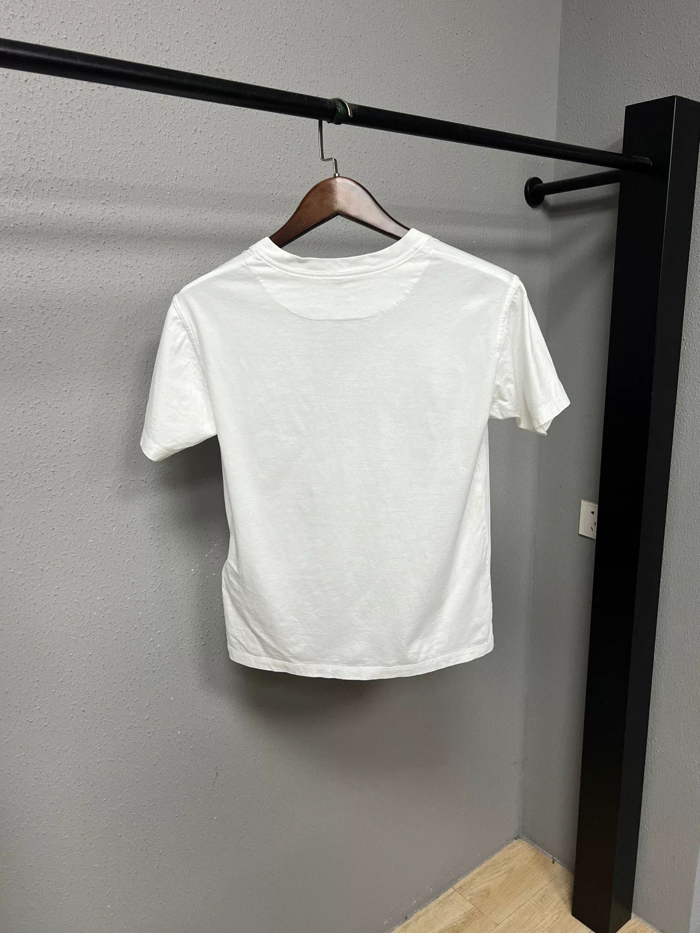 Hermes hermes white short sleeve chain collar top Size XS / US 0-2 / IT 36-38 - 2 Thumbnail