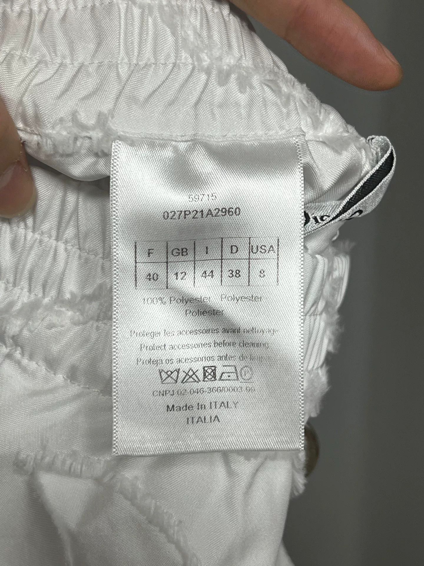 Dior Dior White Sculpted Shorts Size 40 Size 40" / US 18 - 4 Thumbnail