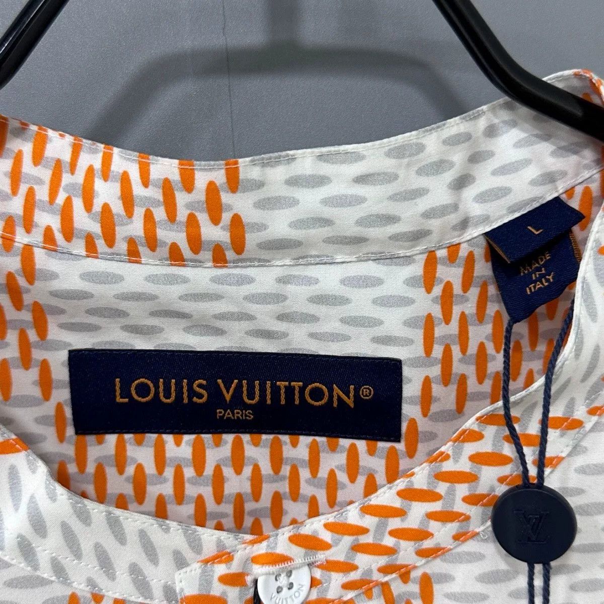 Louis Vuitton louis vuitton orange checkered short sleeve shirt Size US L / EU 52-54 / 3 - 8 Thumbnail