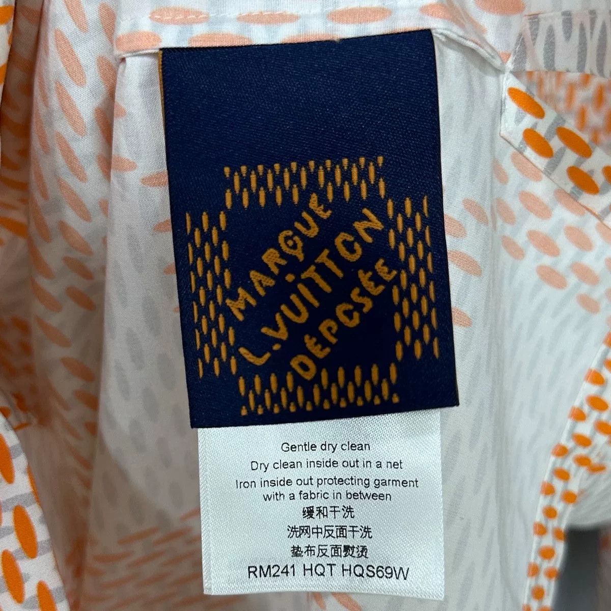 Louis Vuitton louis vuitton orange checkered short sleeve shirt Size US L / EU 52-54 / 3 - 6 Thumbnail