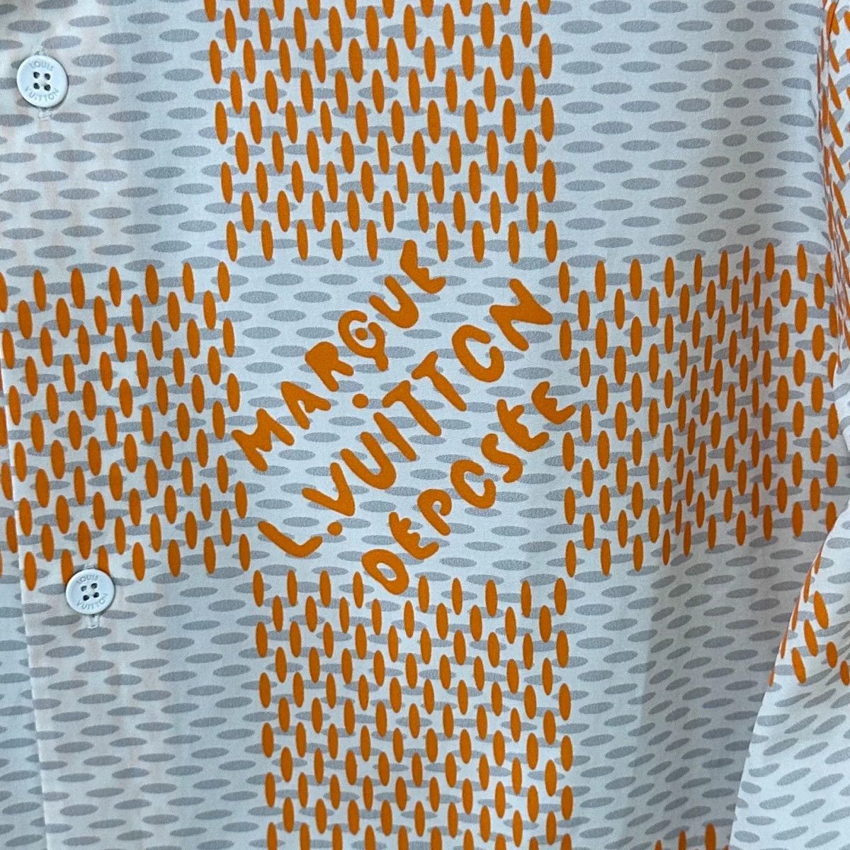 Louis Vuitton louis vuitton orange checkered short sleeve shirt Size US L / EU 52-54 / 3 - 4 Thumbnail